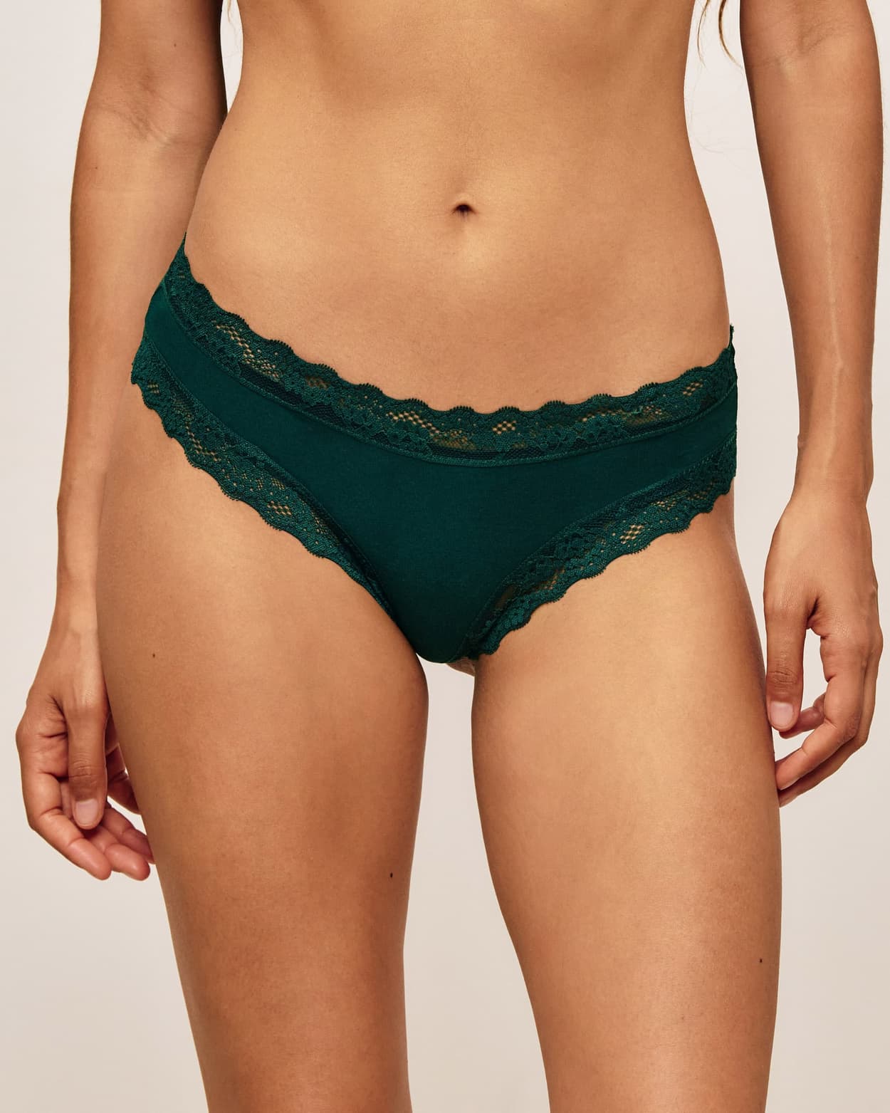 Cheeky en coton et dentelle - XS - Undiz