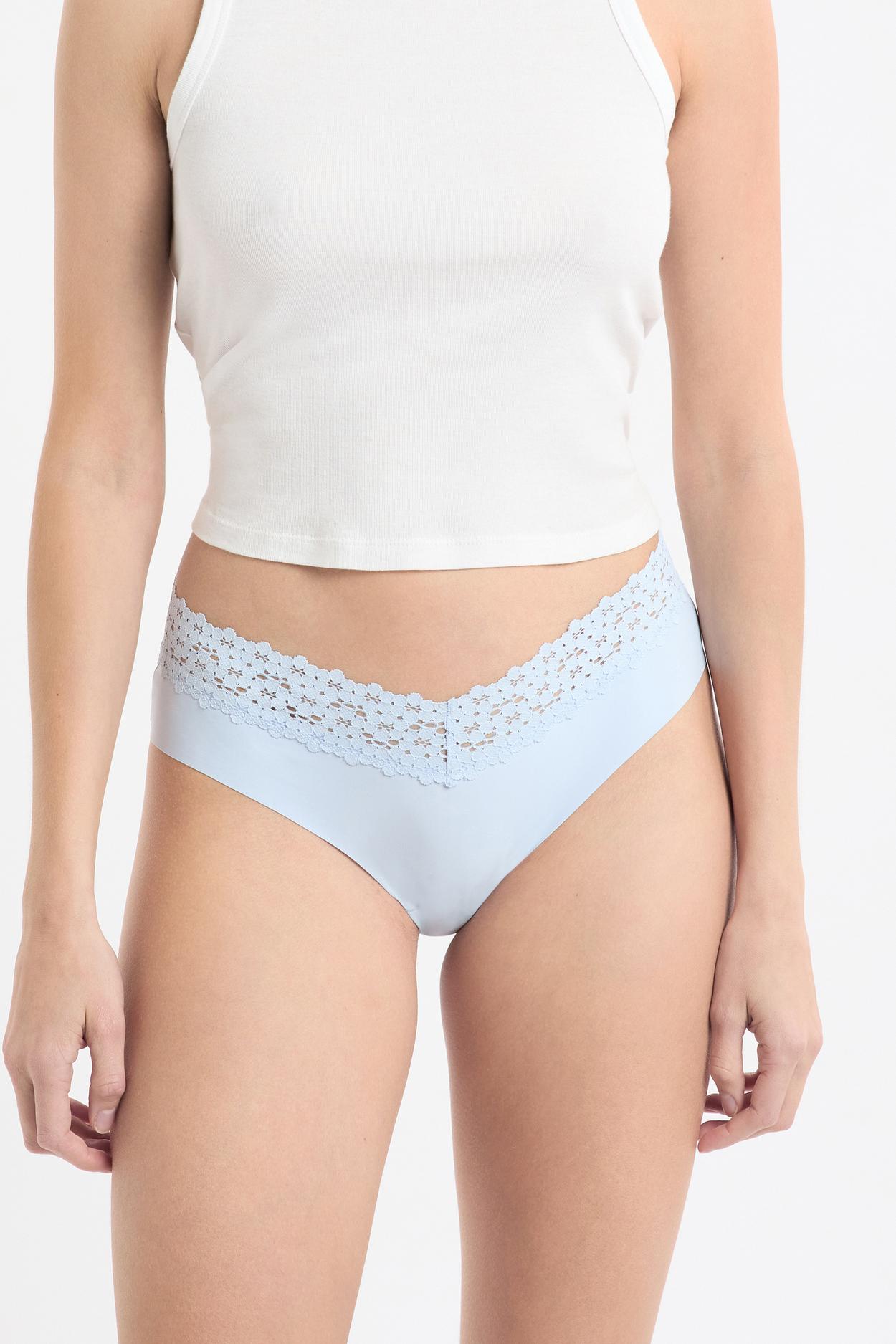 Hipster V-shape z mikrofibry i koronki