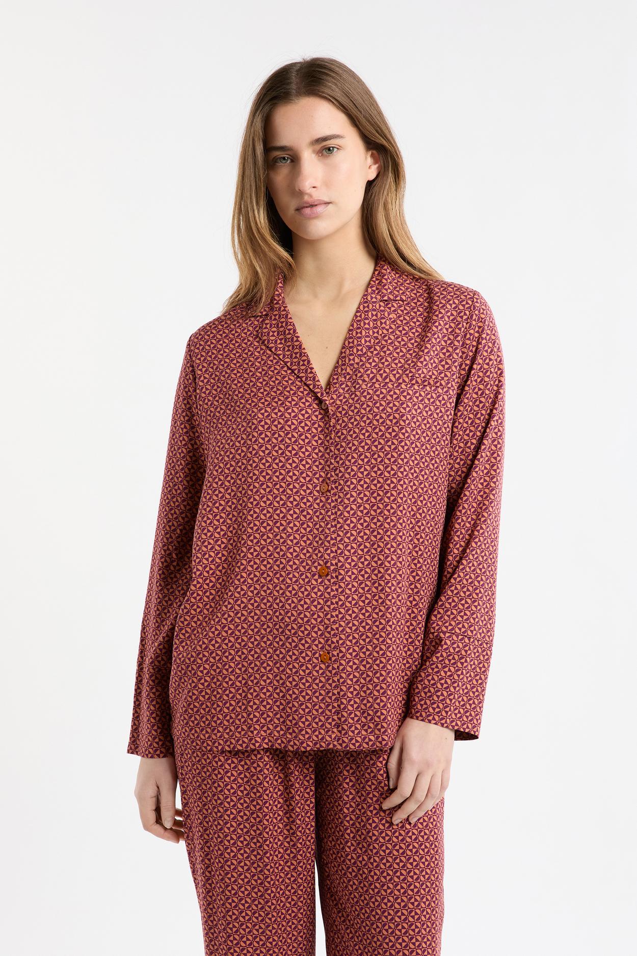 Koszula piżamowa we wzory