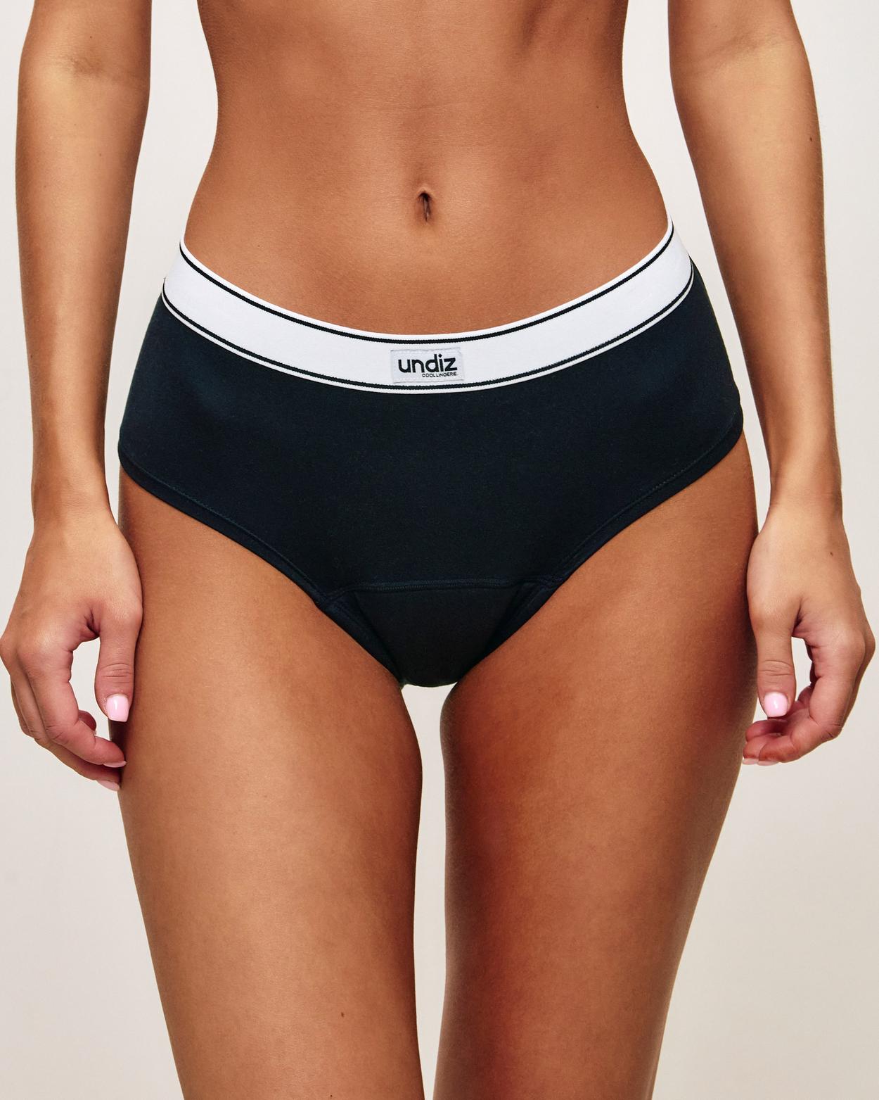 Flux abondant - Shorty menstruel - Noir - XS - Undiz