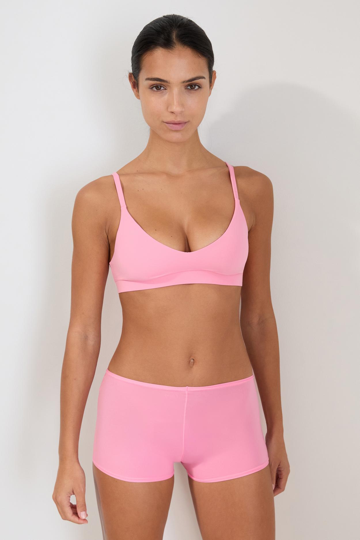 Biustonosz trójkątny z mikrofibry ze zdejmowanymi wkładkami