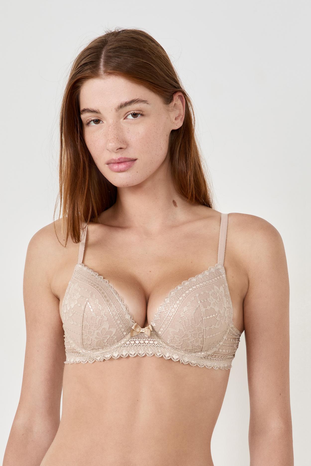 Biustonosz nr 2 - Push-up opalizujący z głębokim dekoltem