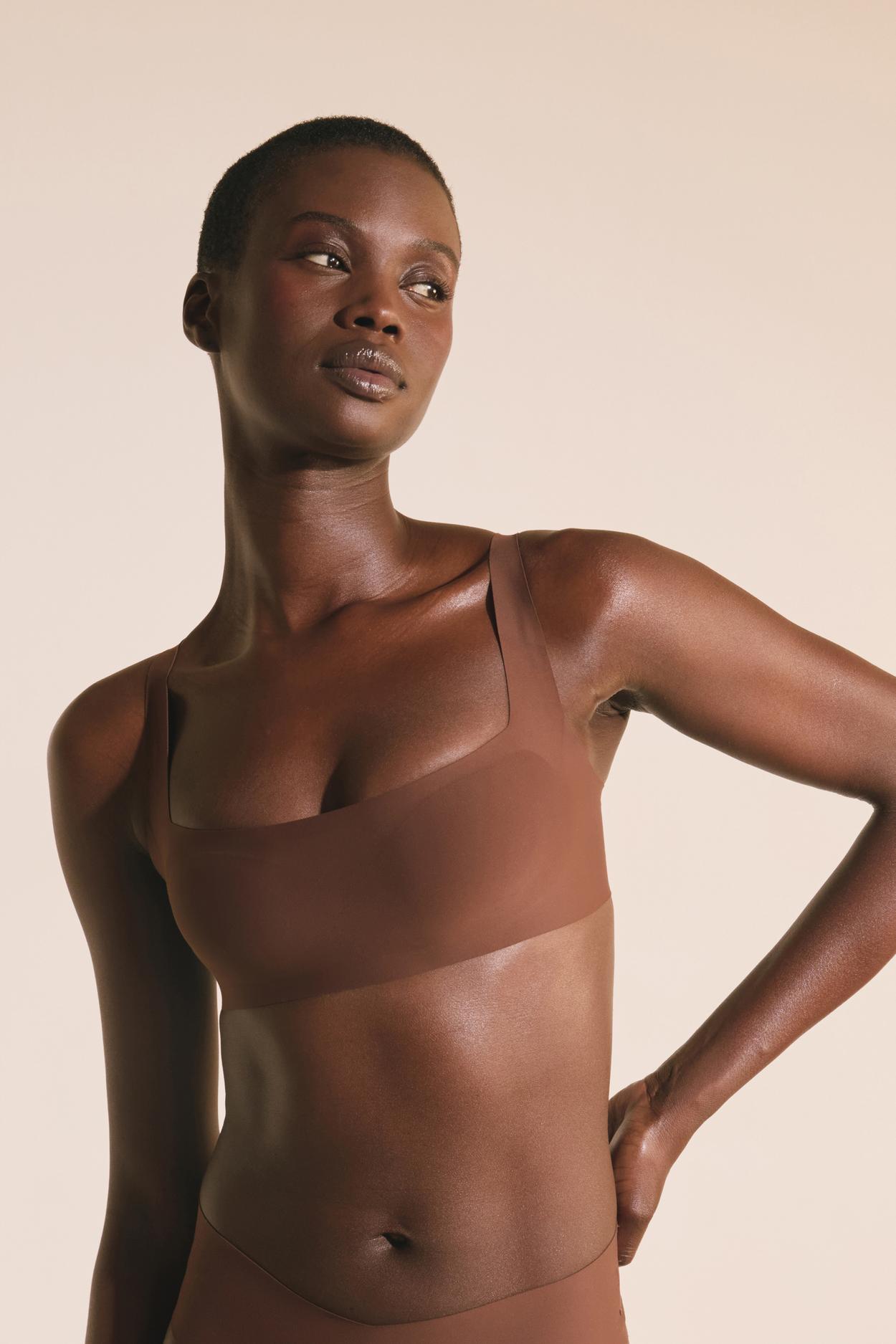 Biustonosz sportowy z mikrofibry ze zdejmowanymi wkładkami