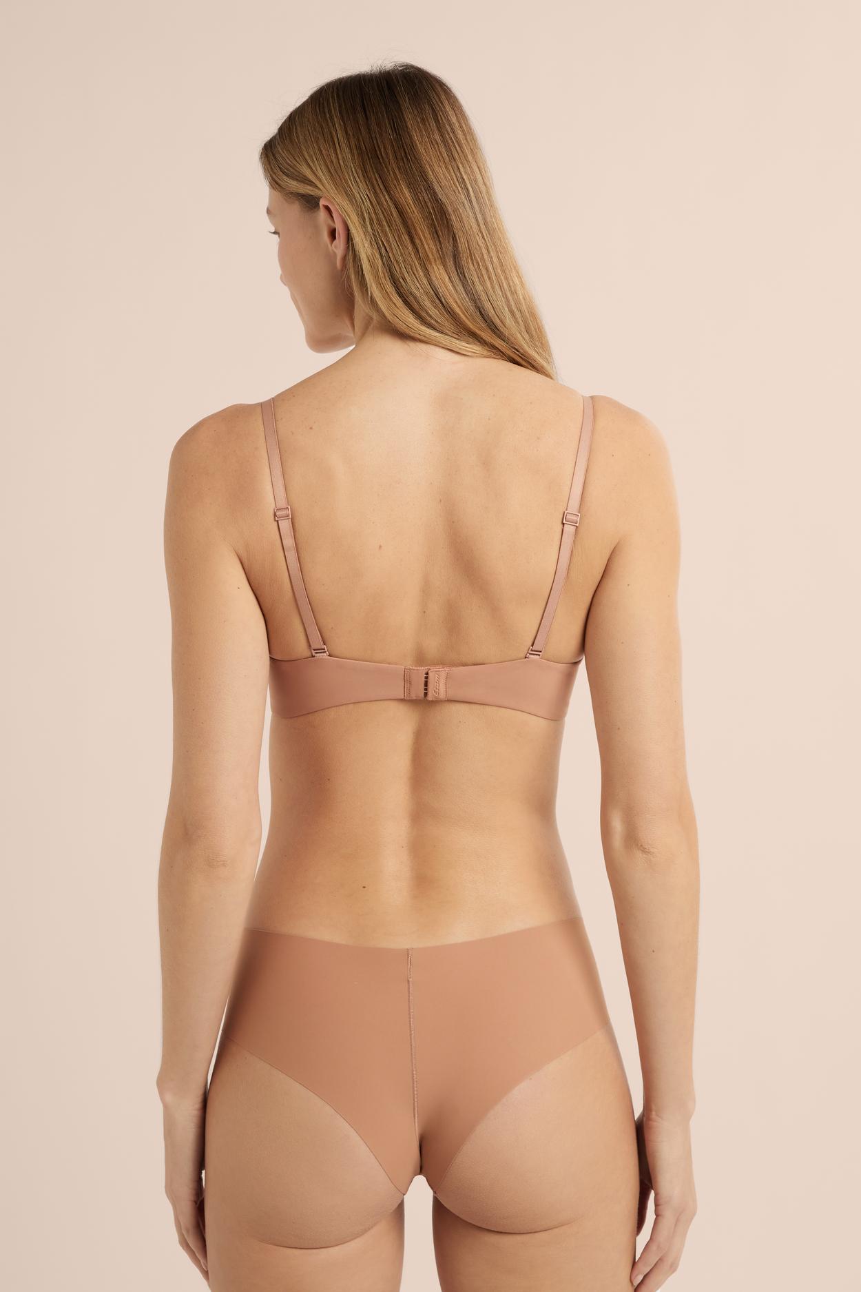 Biustonosz bez fiszbin z mikrofibry