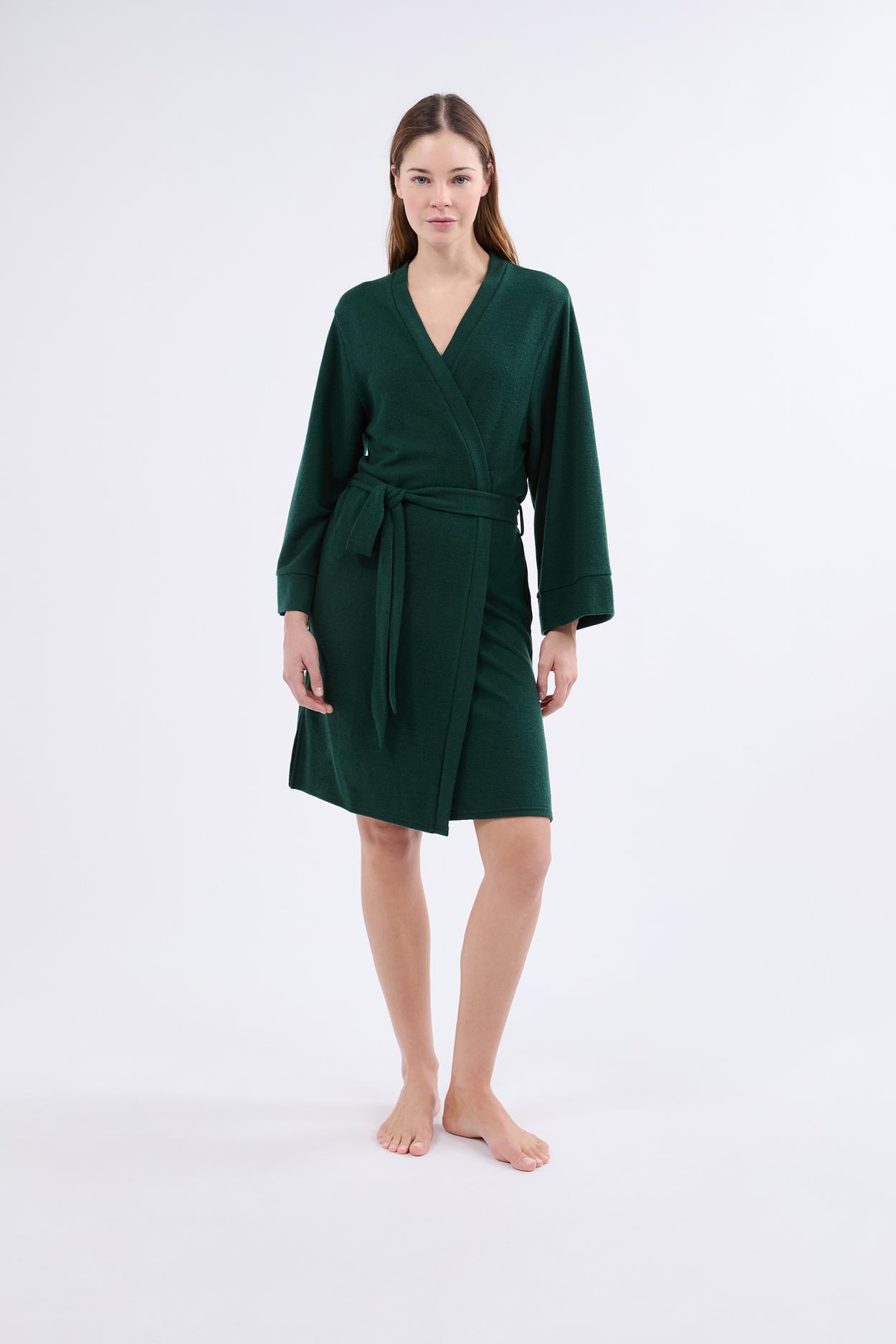 Szlafrok z efektem weluru