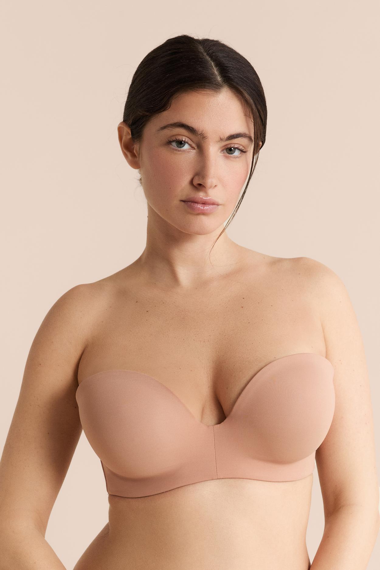 Biustonosz opaska z odpinanymi ramiączkami, miseczki C-E