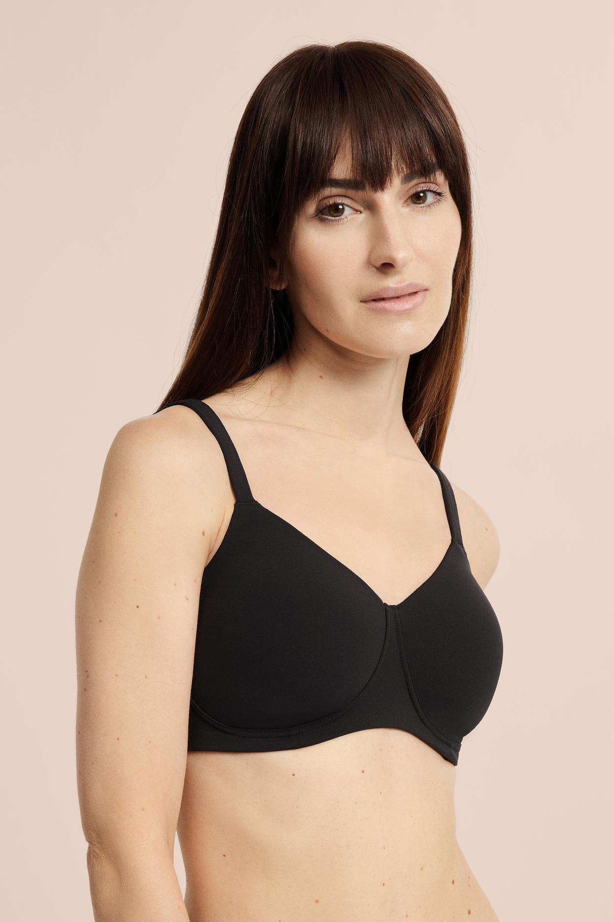 Biustonosz z cienkimi miseczkami bez fiszbin po mastektomii