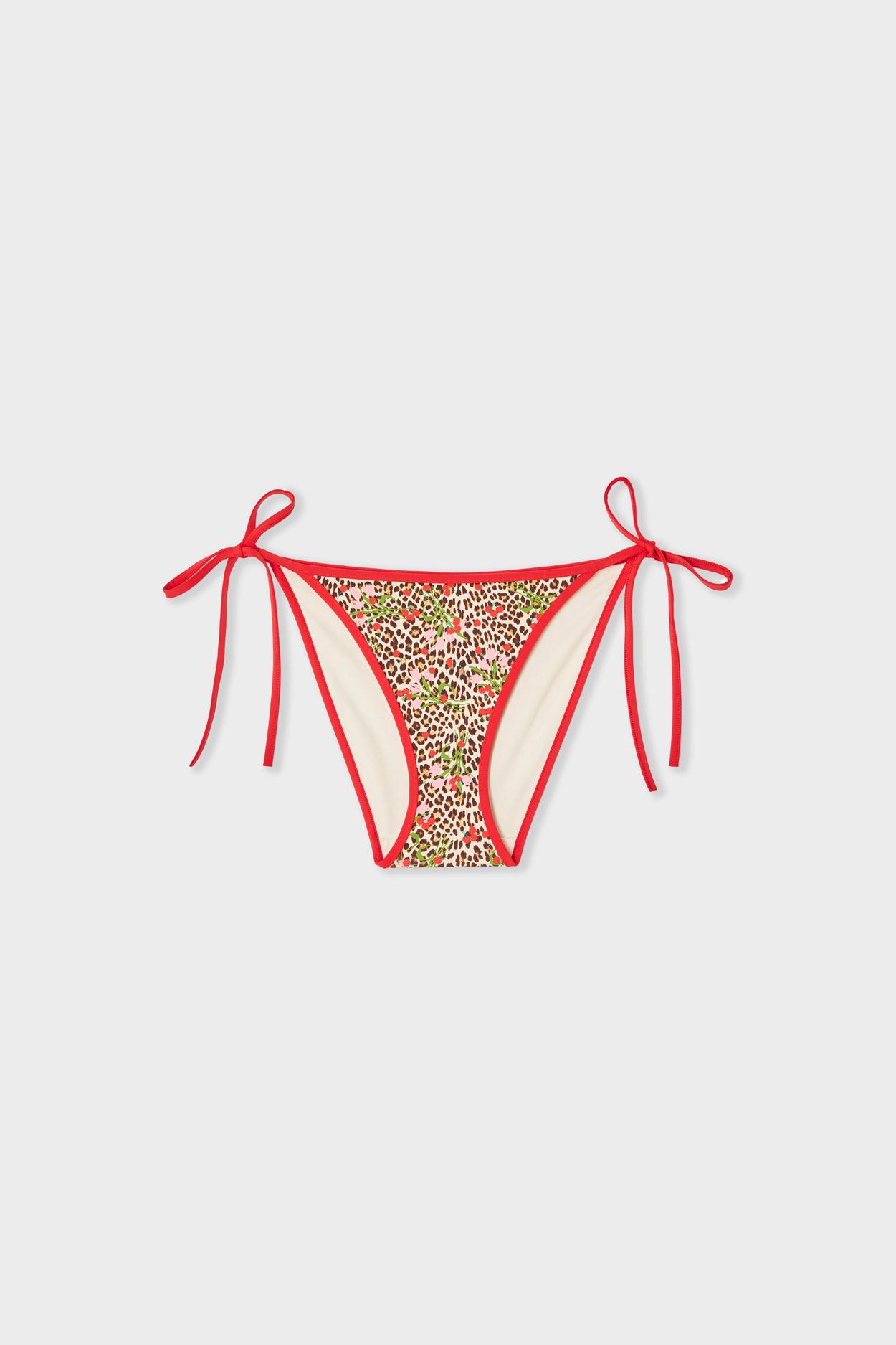 Bikini wiązane w panterkę