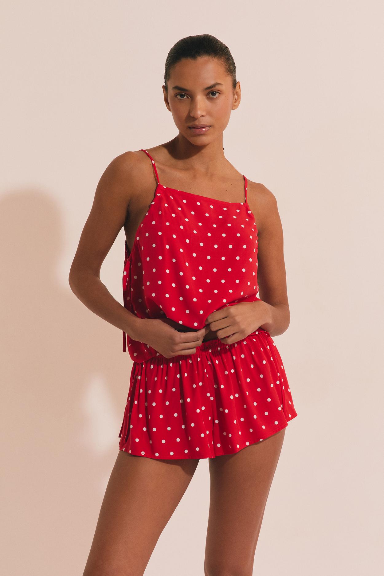 Szorty piżamowe w groszki