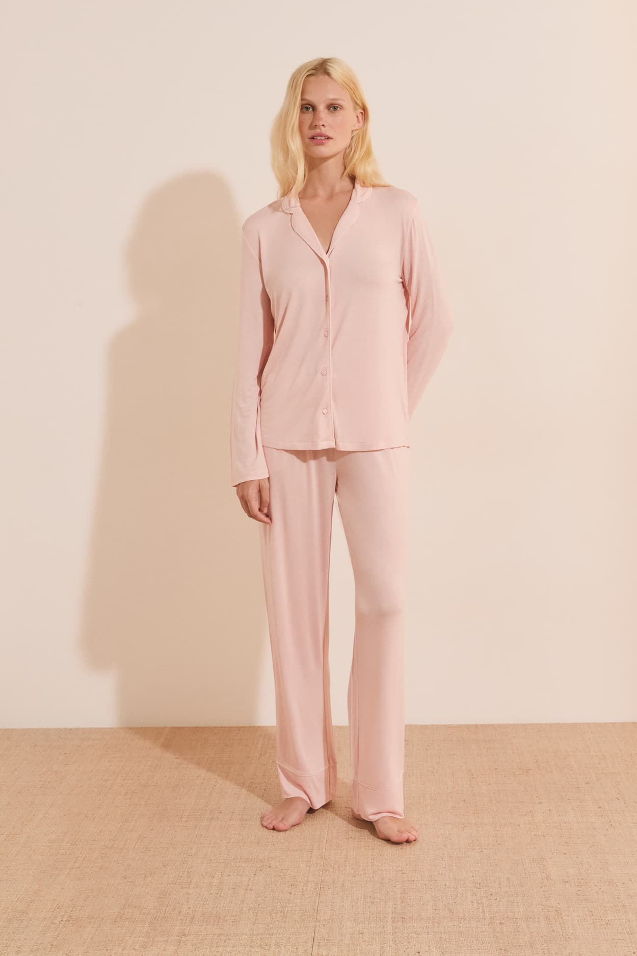 Ensemble de pyjama 2 pièces manches longues - Ludvika - XL - Rose - Femme - Etam