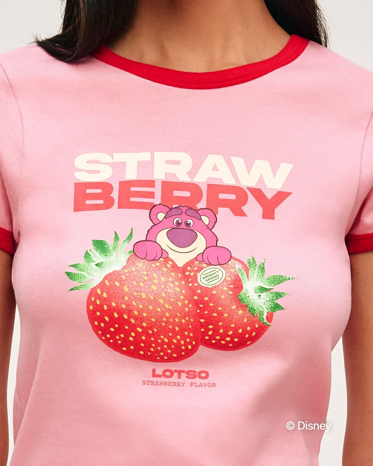 Camiseta de jersey Lotso con estampado de fresa - XS - Undiz