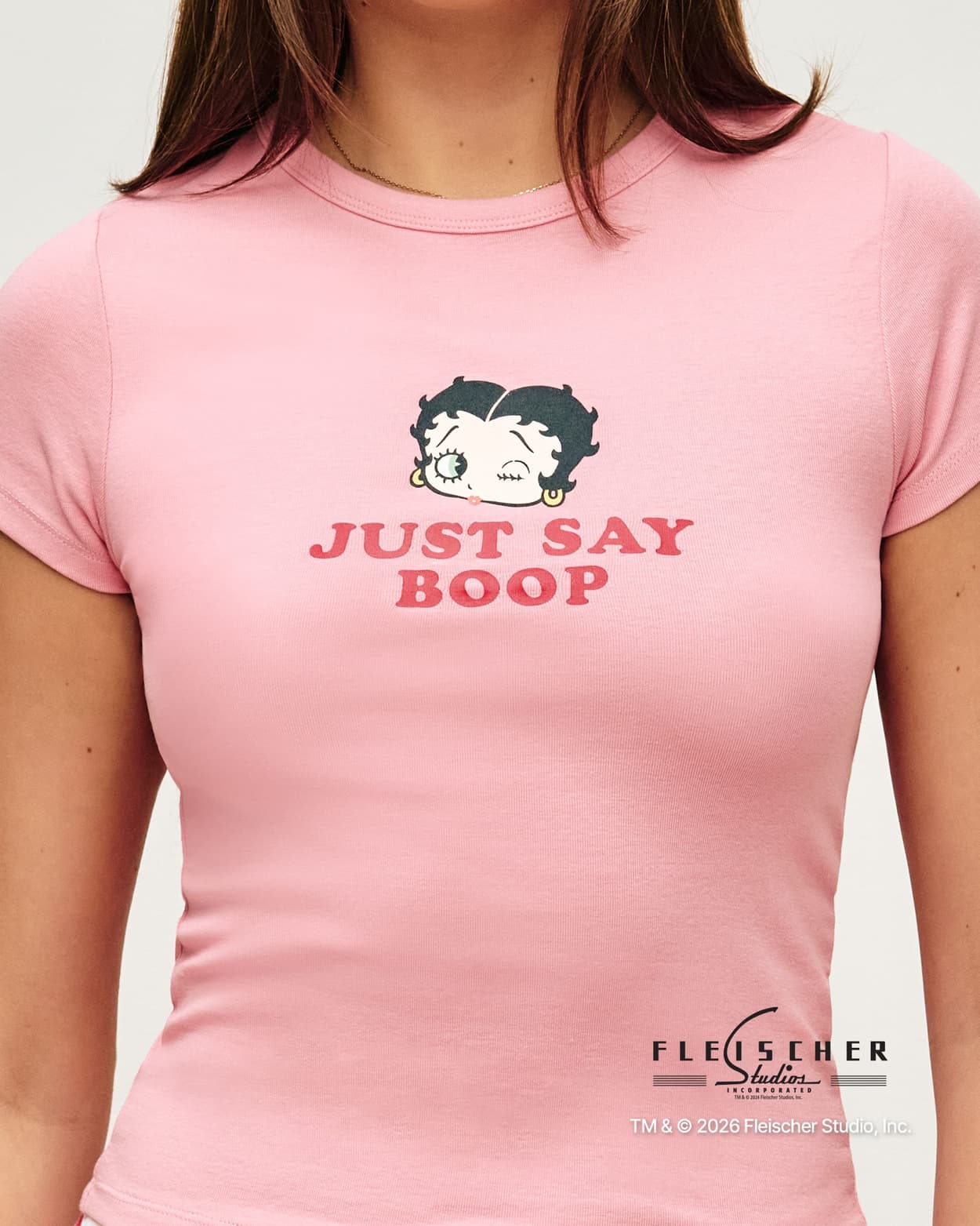 Top corto de jersey de Betty Boop - XS - Undiz