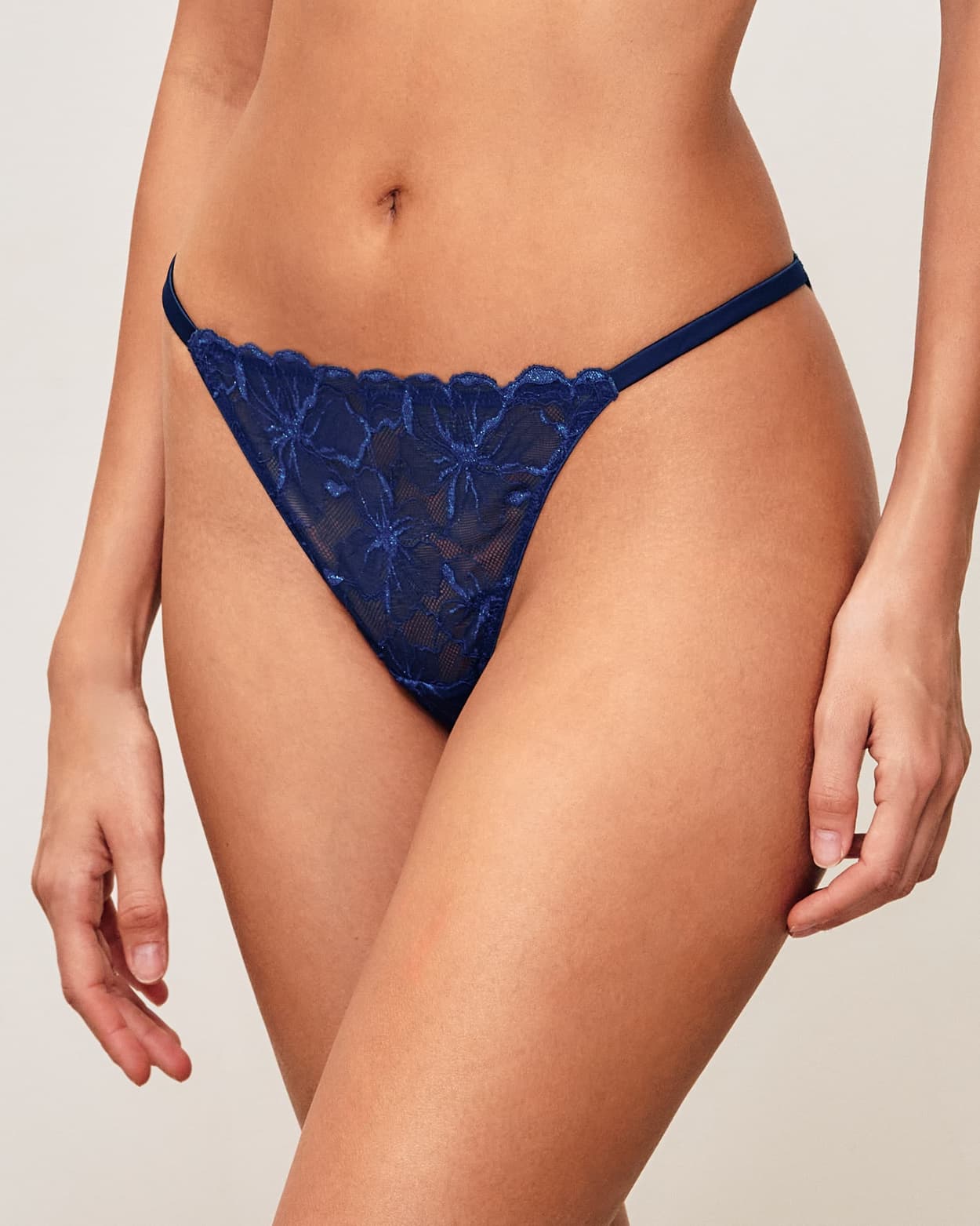 Tanga de encaje floral - S - Undiz