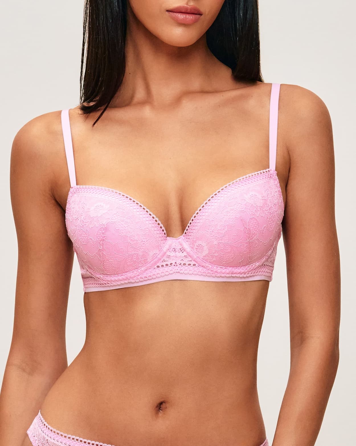 Kant bloemen push-up bh - 70E - Undiz