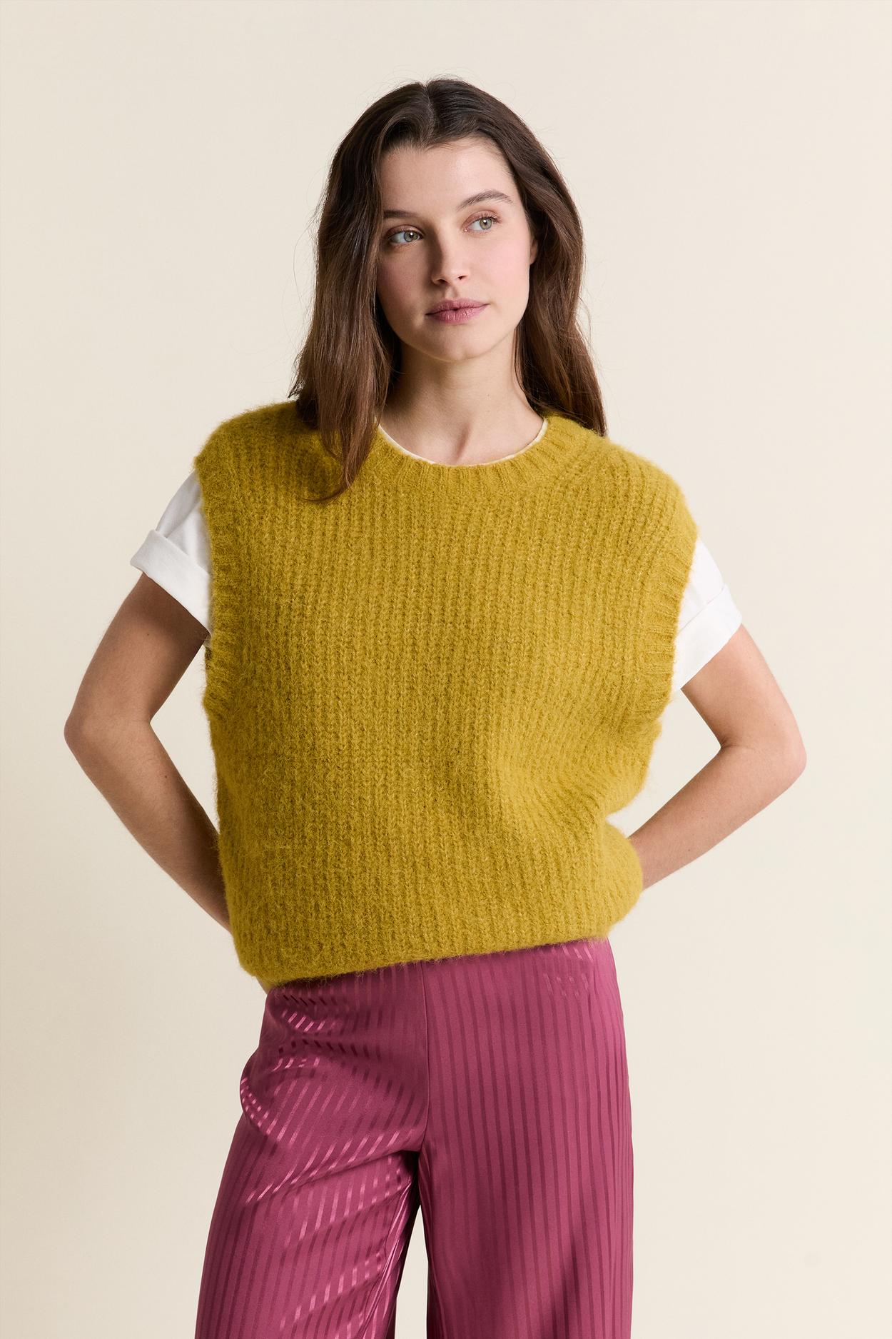 Sweter bez rękawów