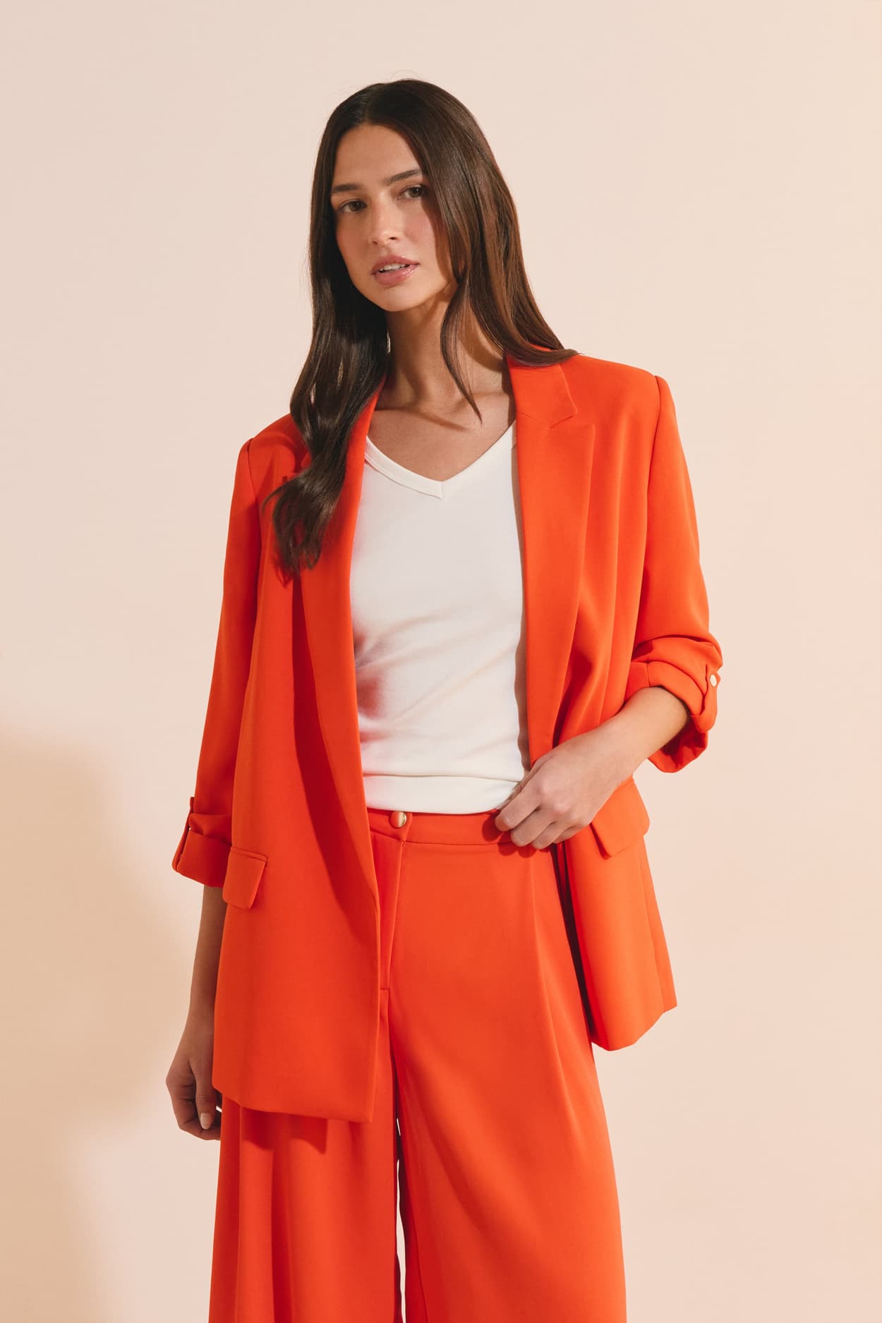 Veste blazer fluide - Venus - XL - Coral - Femme - Etam