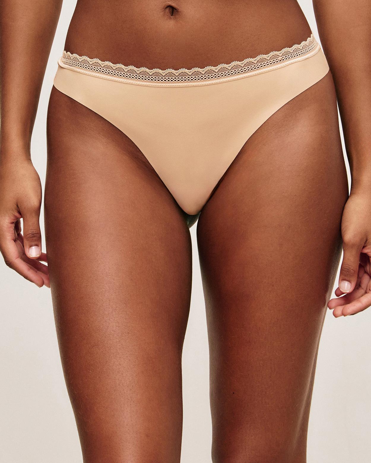 Tanga in microvezel en kant - S - Undiz