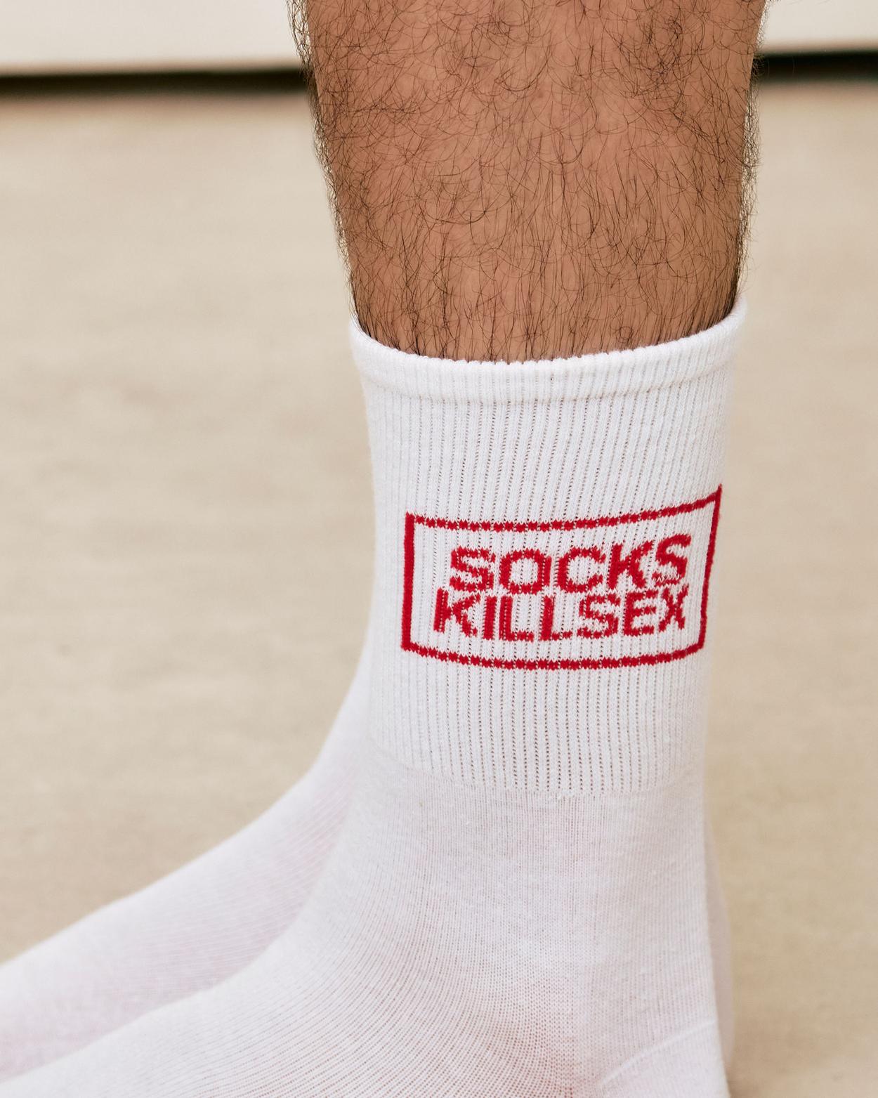 Chaussettes coton à message Socks kill sex - 40/41 - Undiz