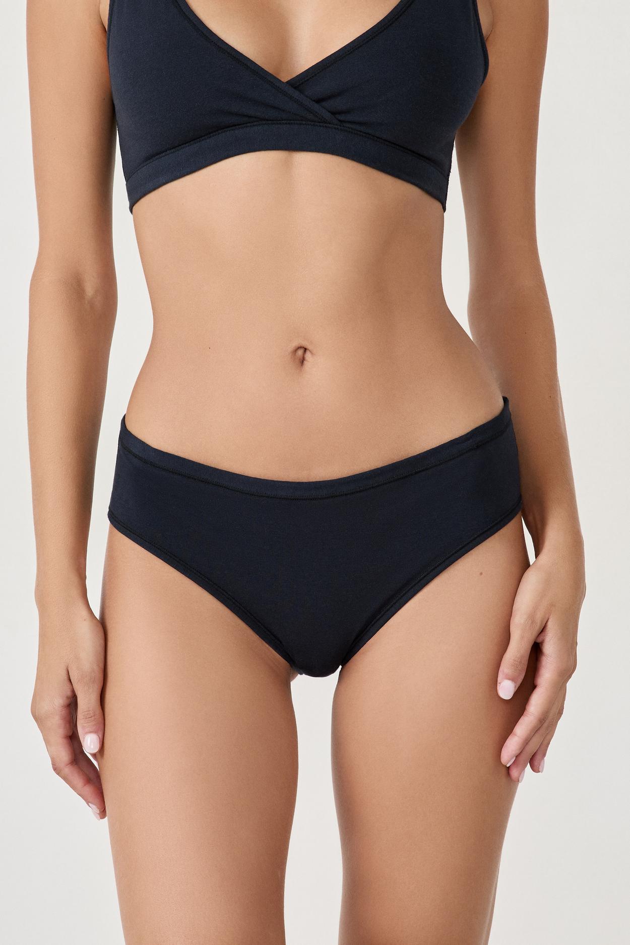 Hipstery z bawełny organicznej ze stretchem