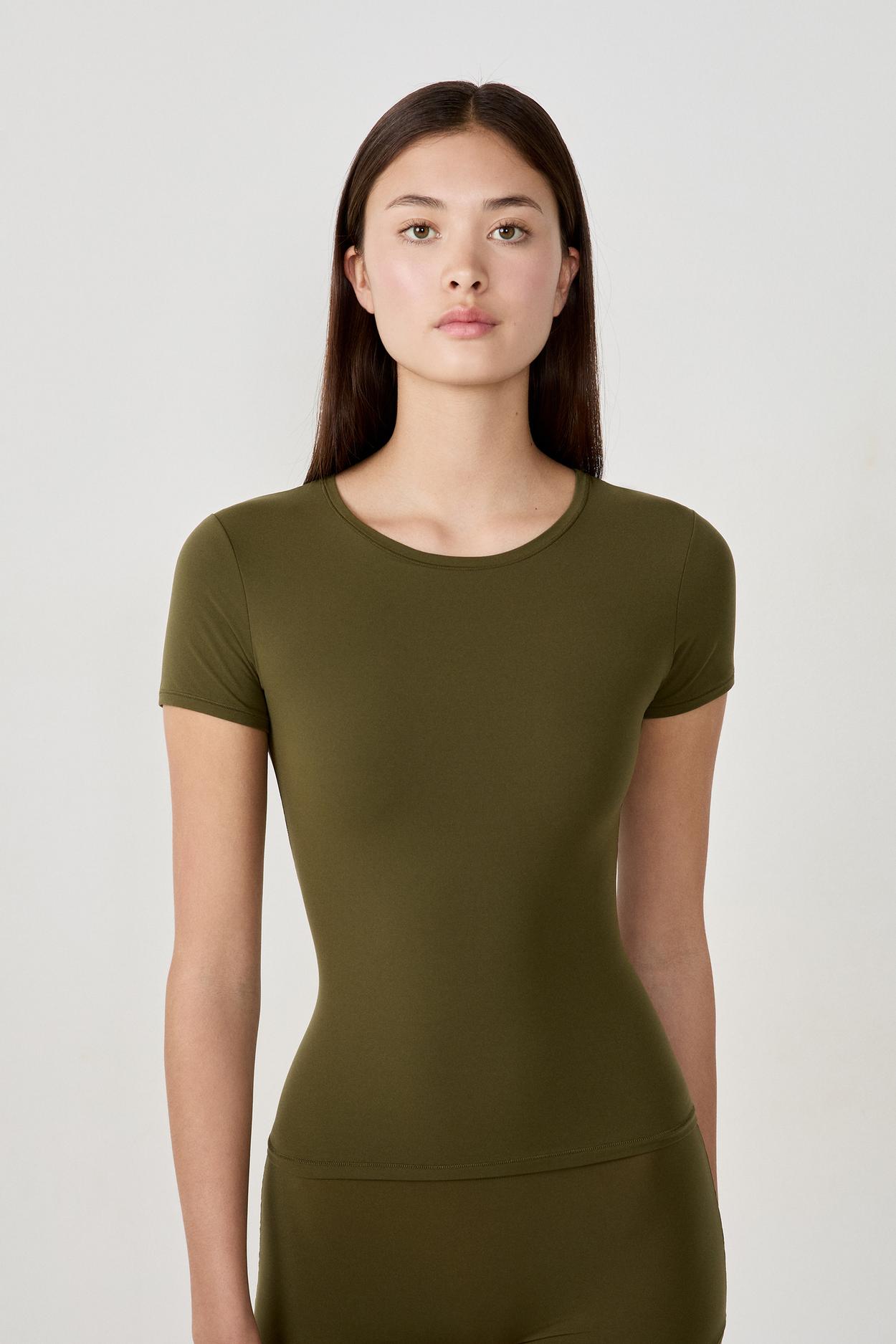 T-shirt z krótkim rękawem z mikrofibry