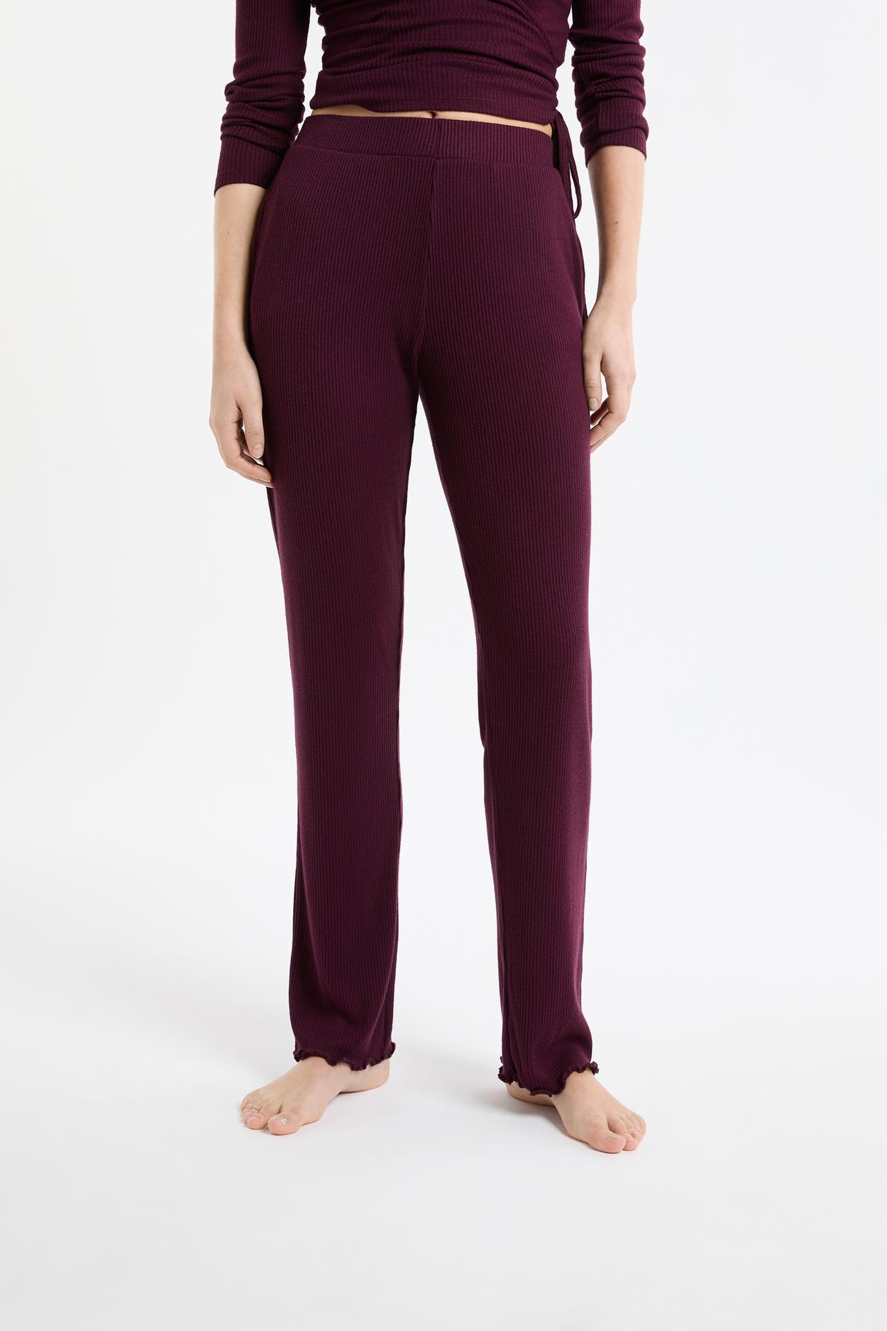 Spodnie piżamowe proste