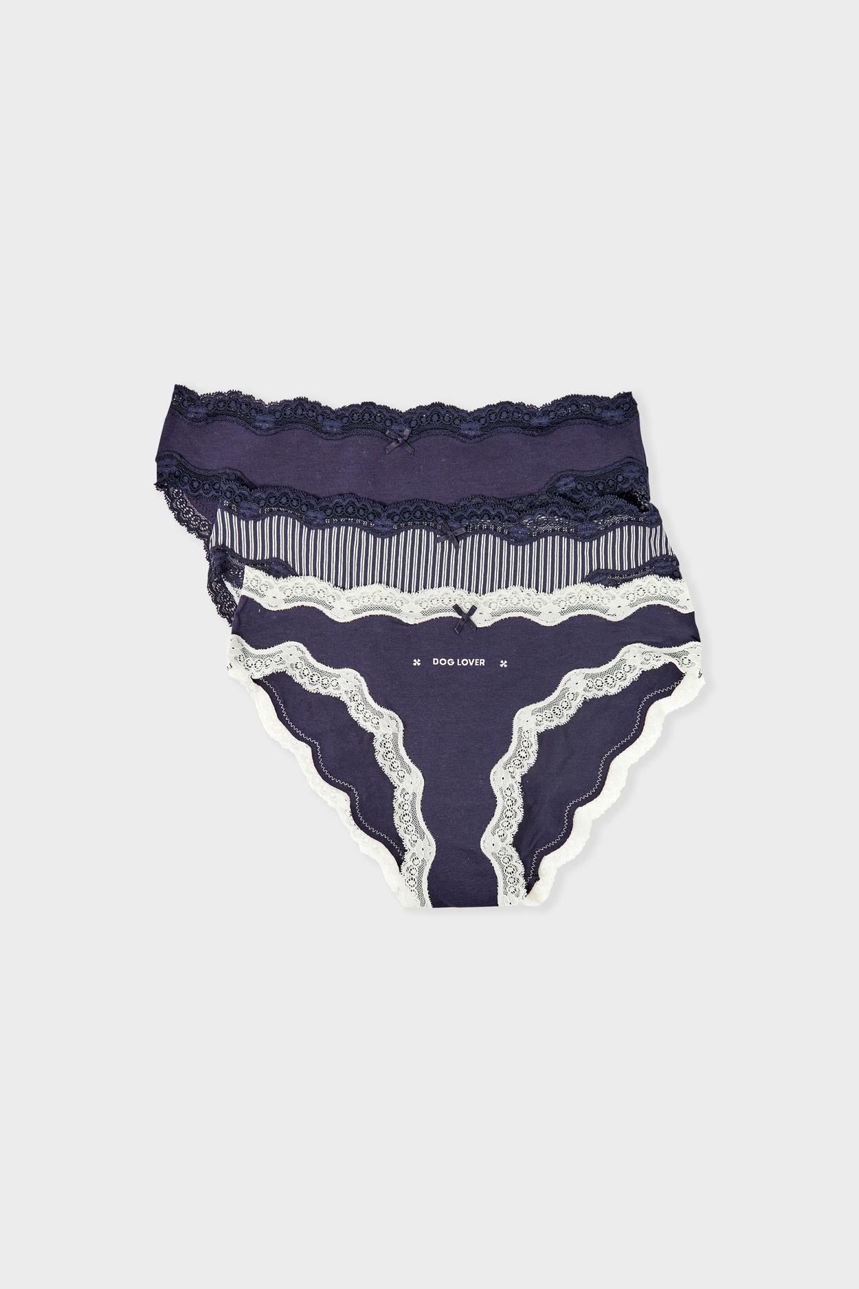 Zestaw 3 majtek z bawełny