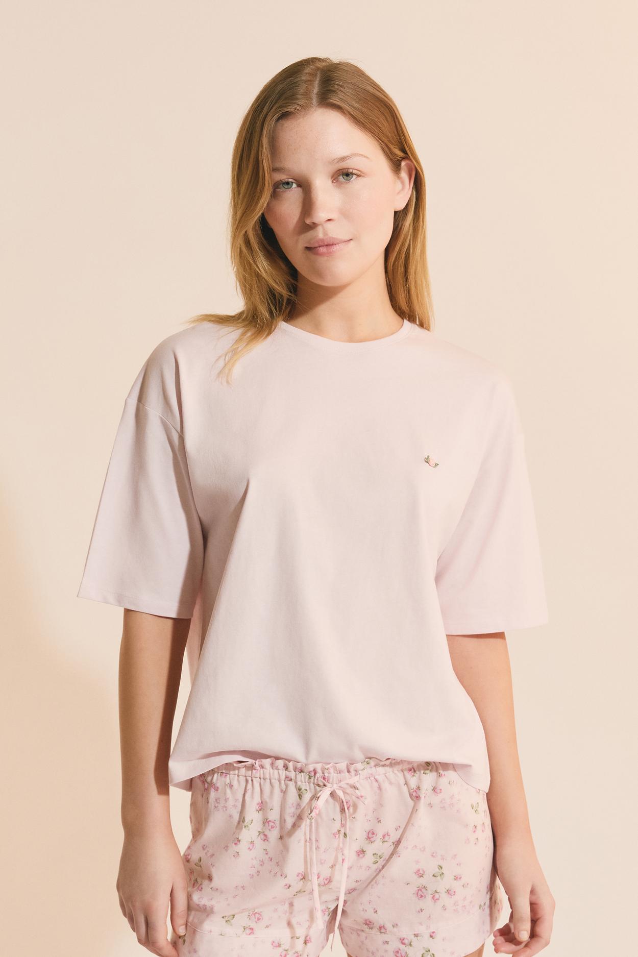 T-shirt z motywem kwiatowym