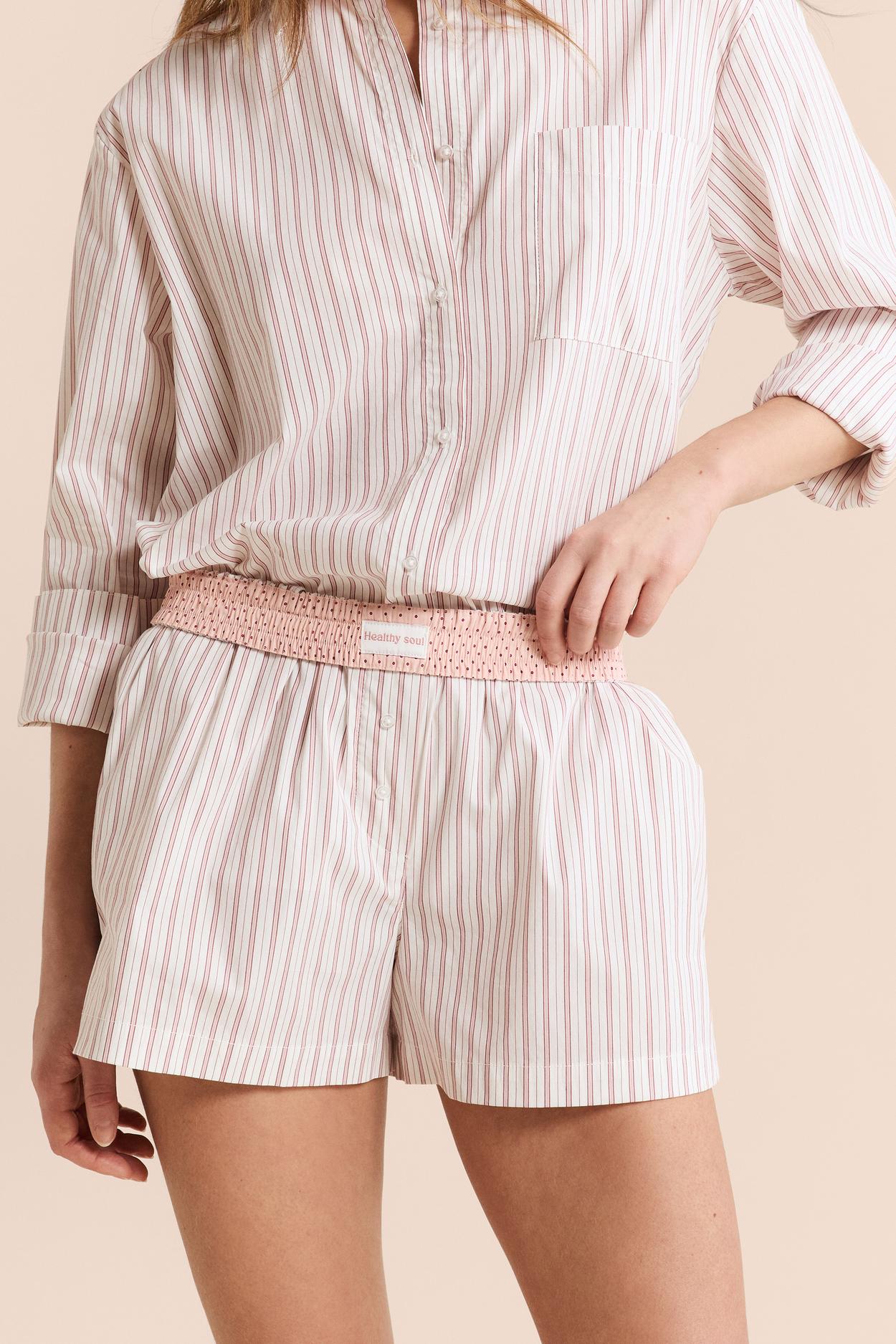 Szorty piżamowe we wzory z bawełną