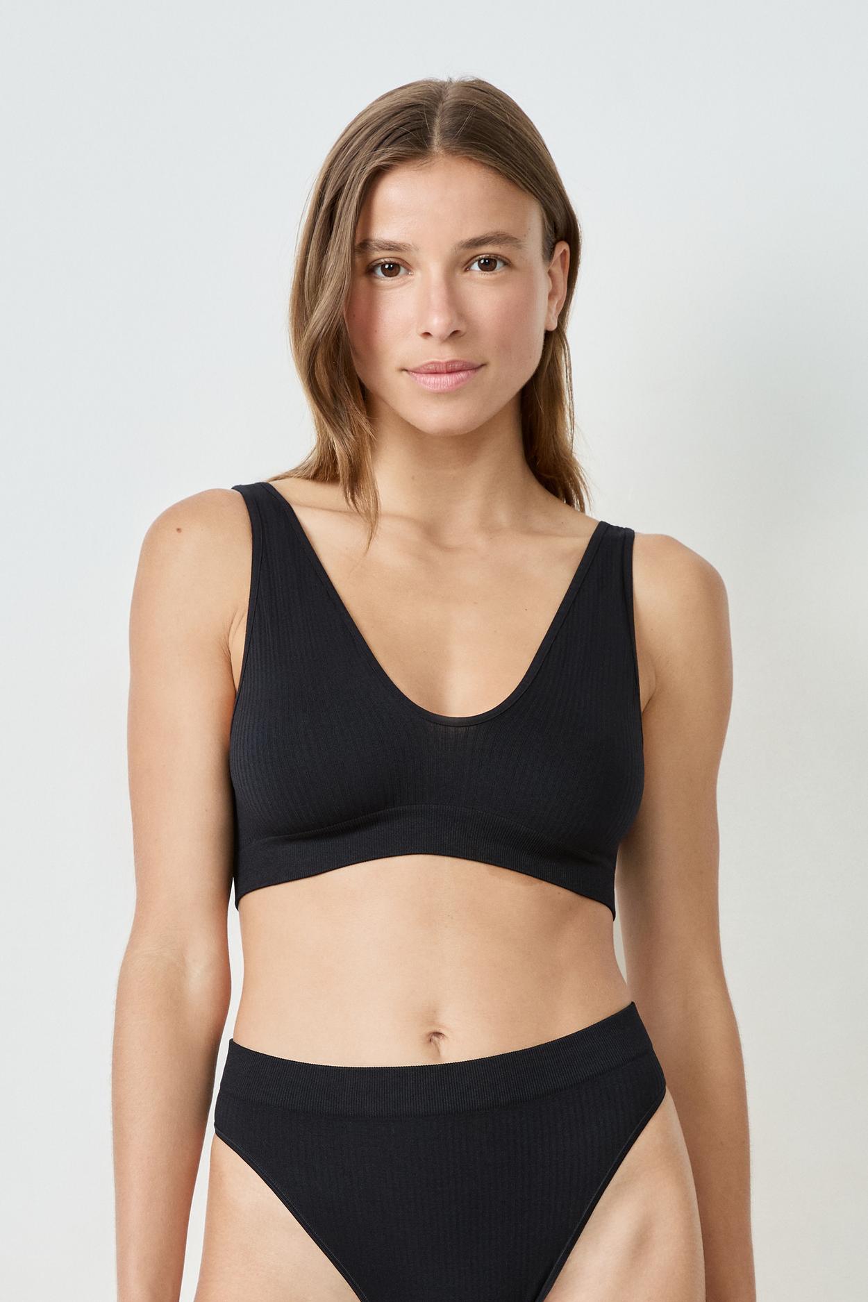 Biustonosz Sportowy Prążkowany