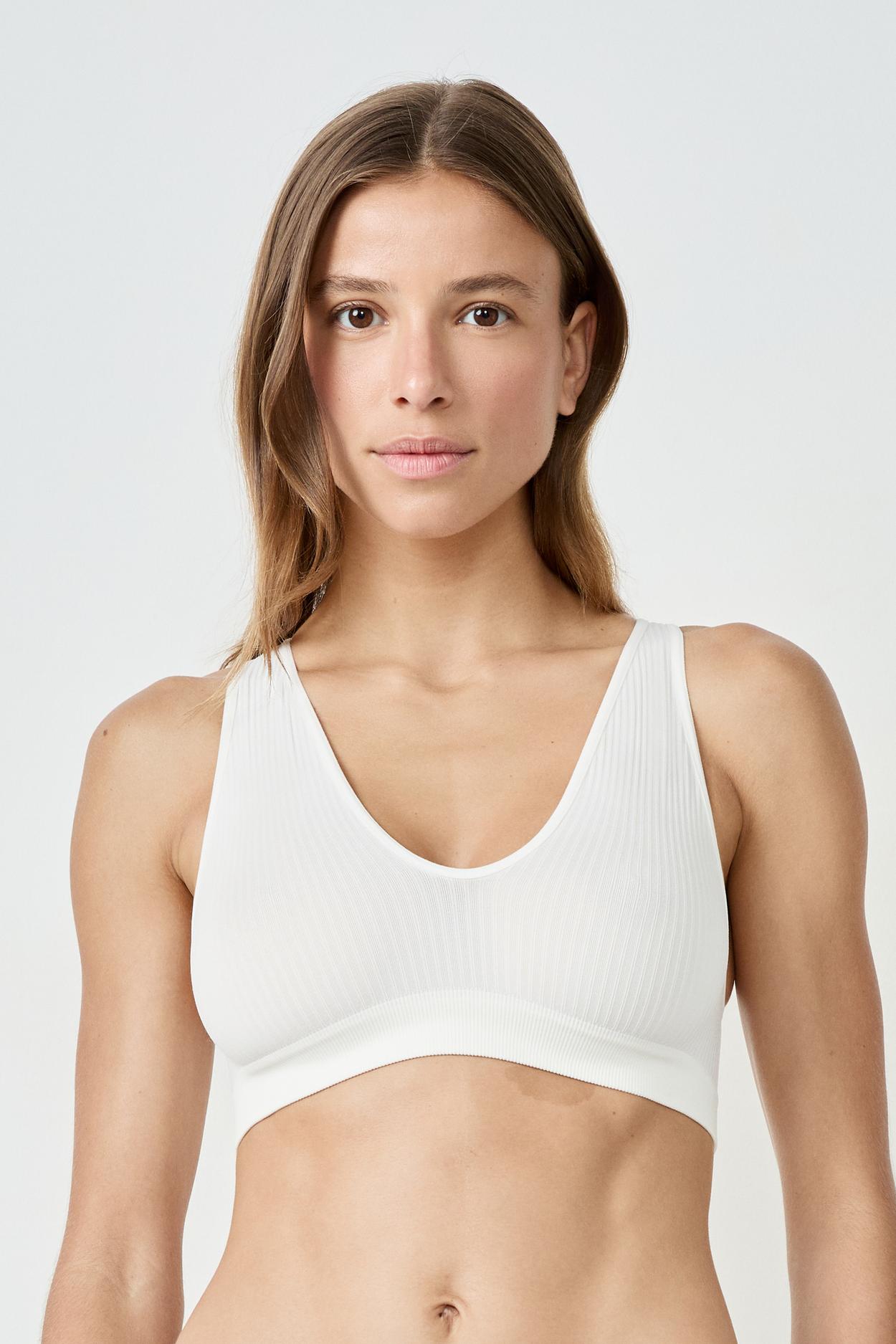 Biustonosz Sportowy Prążkowany