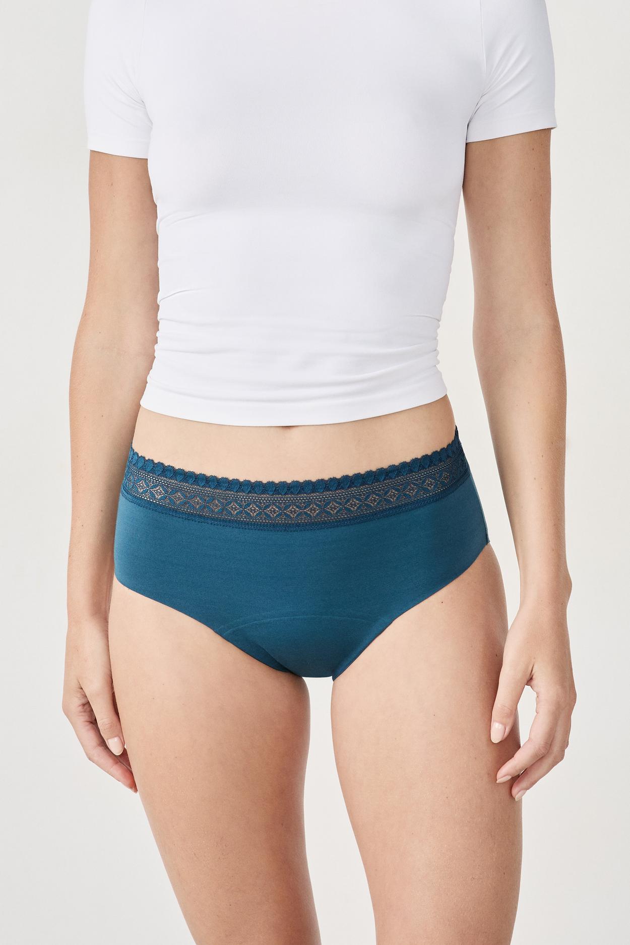 Bawełniane biodrówki menstruacyjne - średnie krwawienie