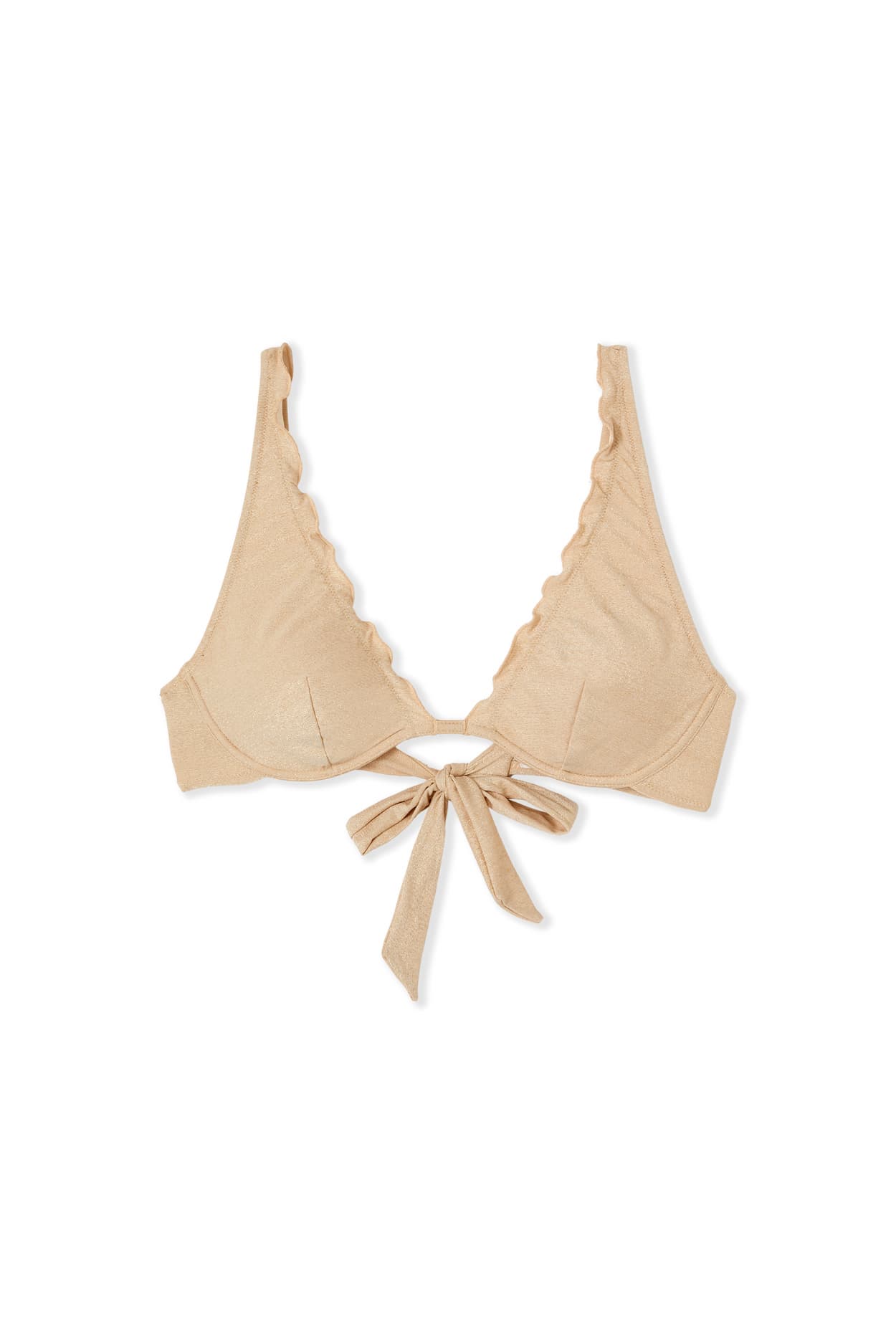 Góra od bikini trójkątna z cekinami