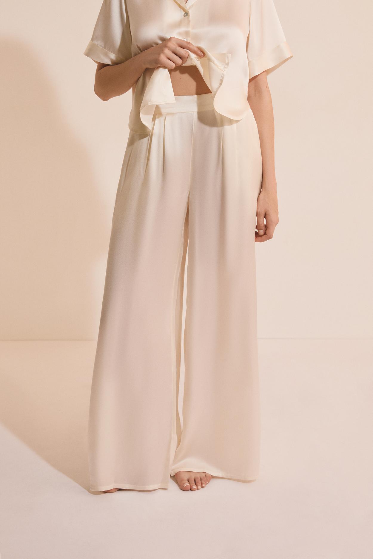 Jedwabne spodnie od piżamy