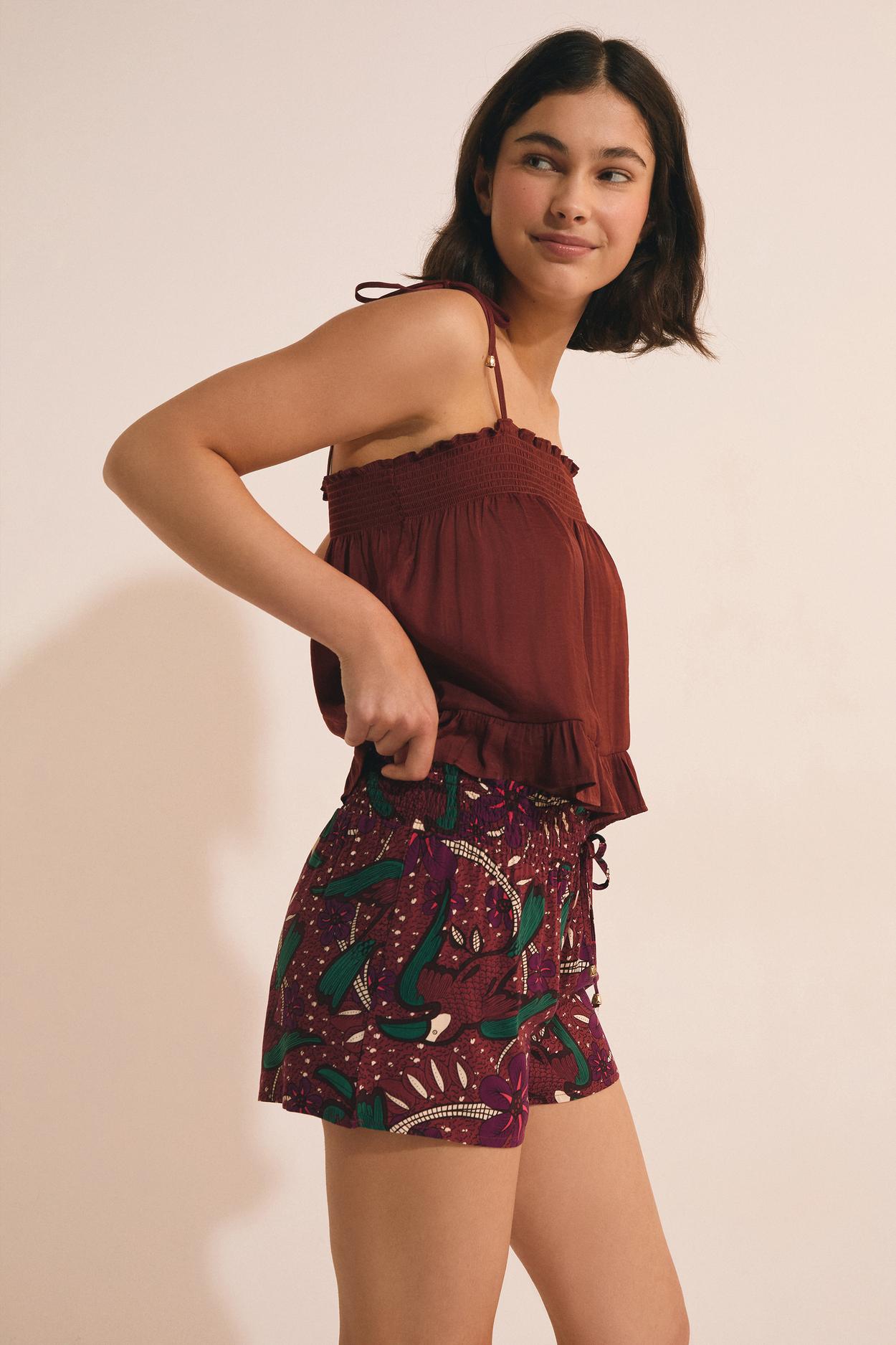 Szorty piżamowe z nadrukiem