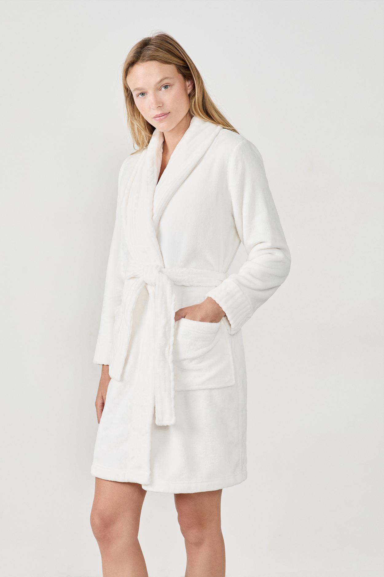 Szlafrok z efektem weluru