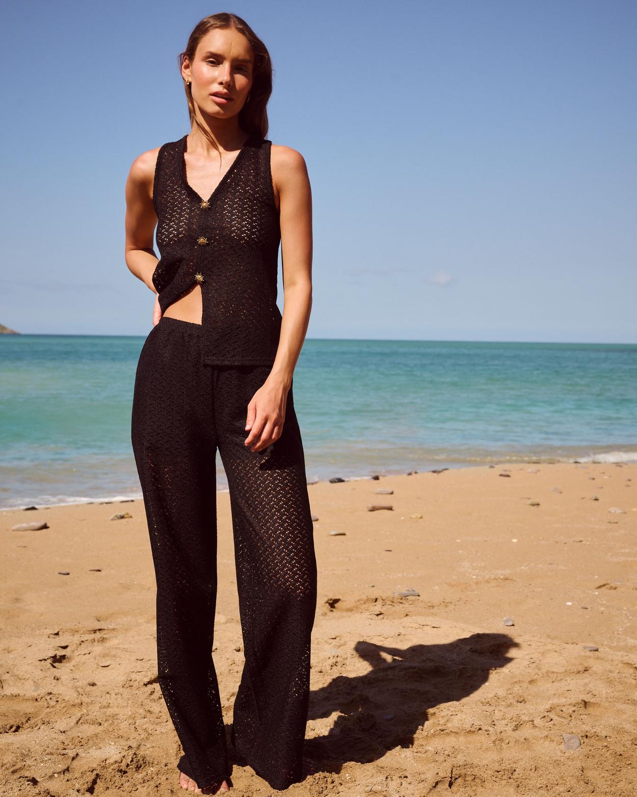 Pantalones rectos con shorts integrados - S+ - Undiz