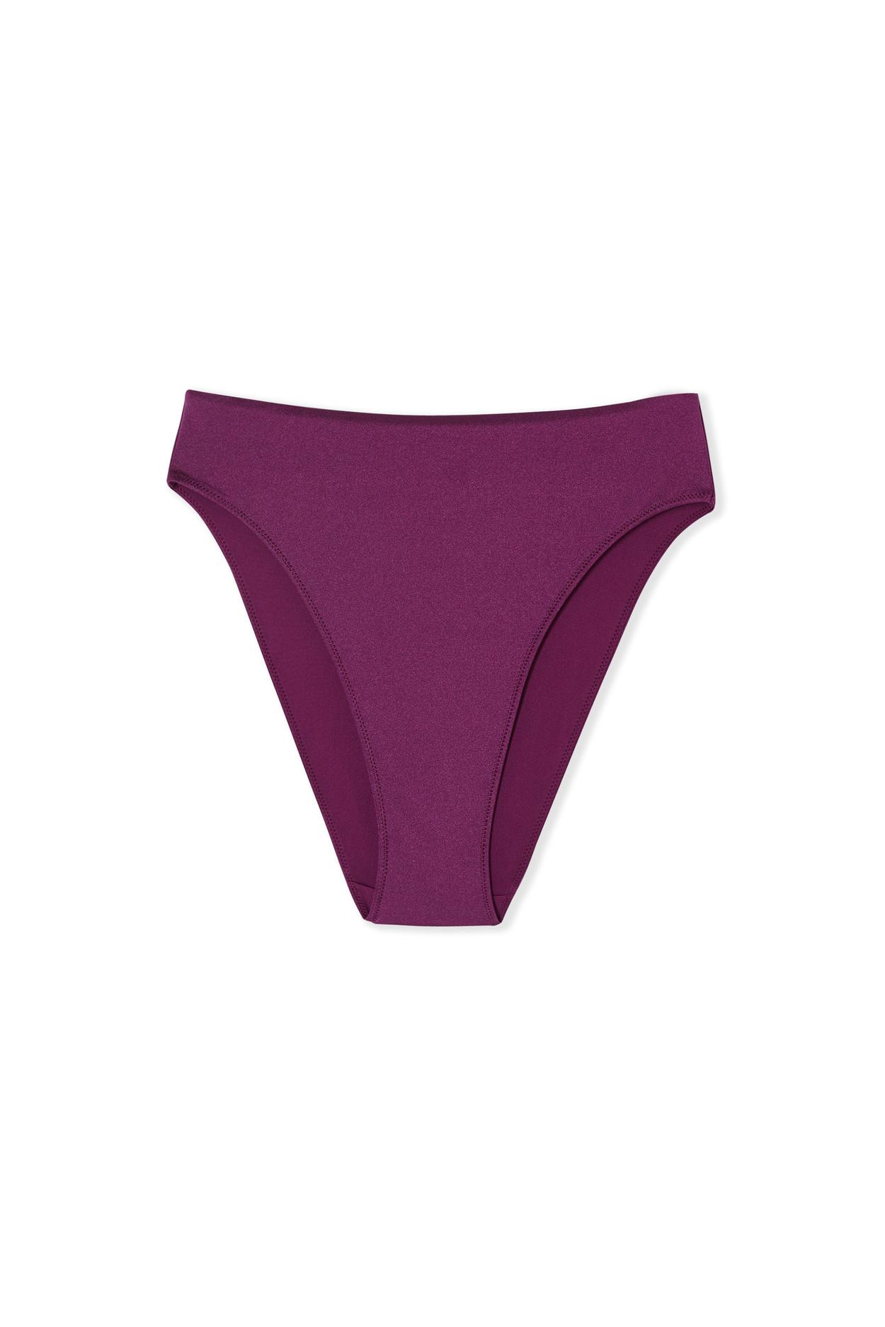 Dół od bikini opalizujący z wysokim stanem