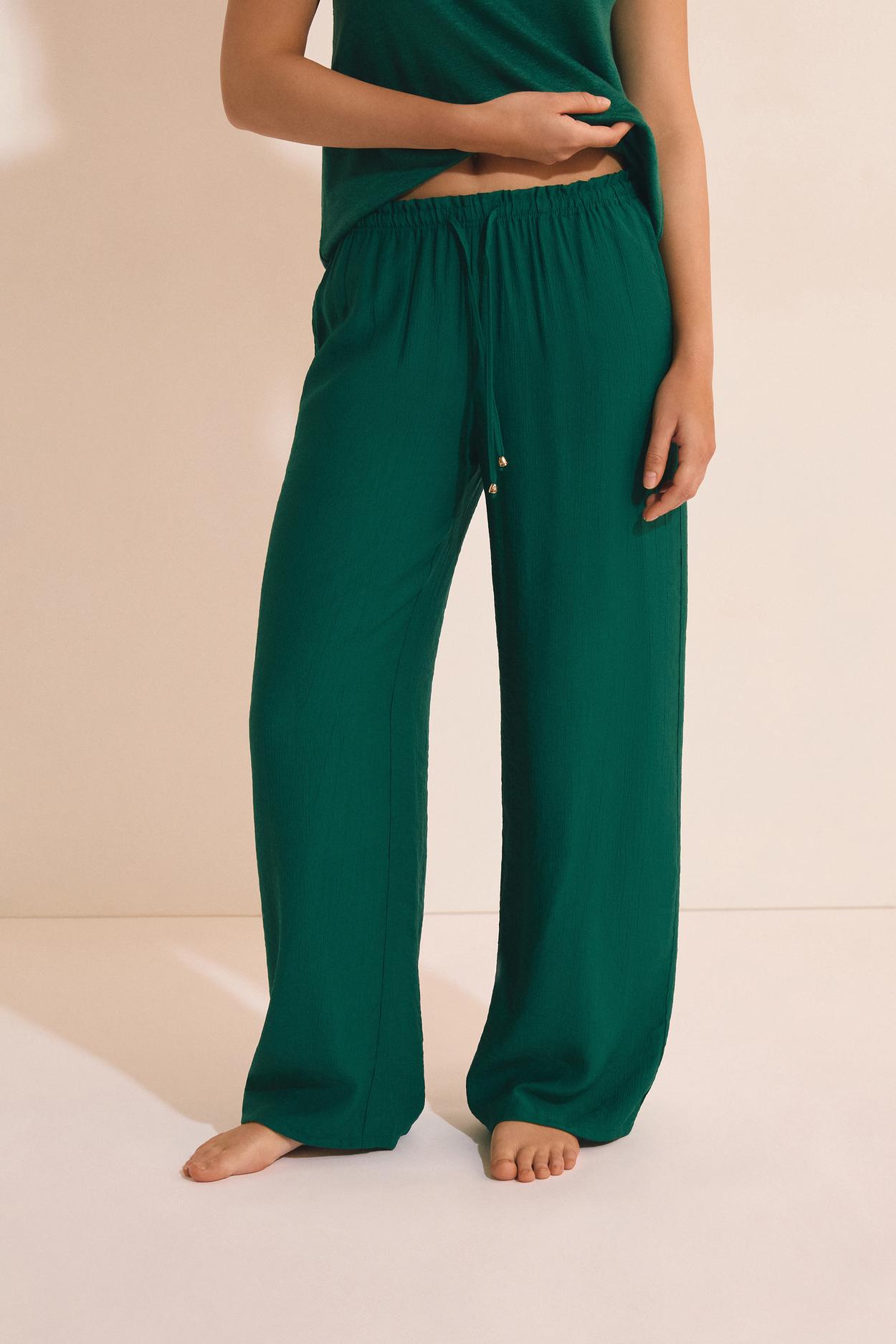 Piżamowe spodnie z gumką