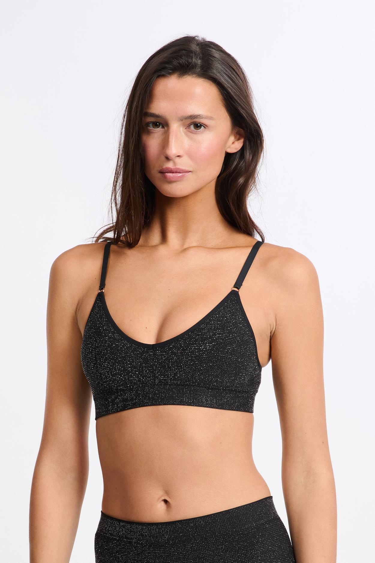 Braletka bez szwów opalizujący