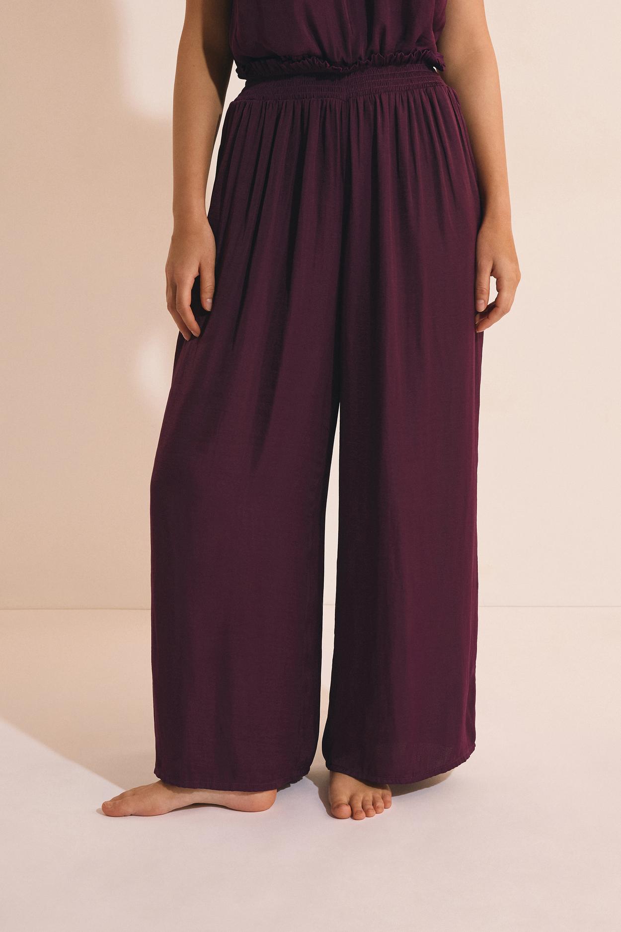 Luźne spodnie piżamowe