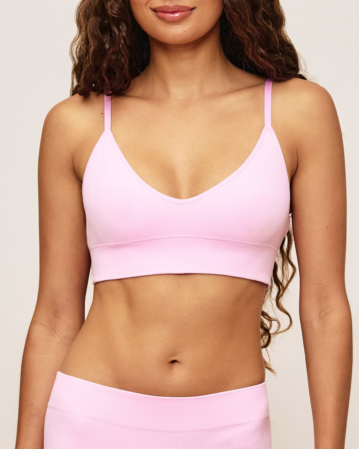 Naadloze triangle bralette - L - Undiz