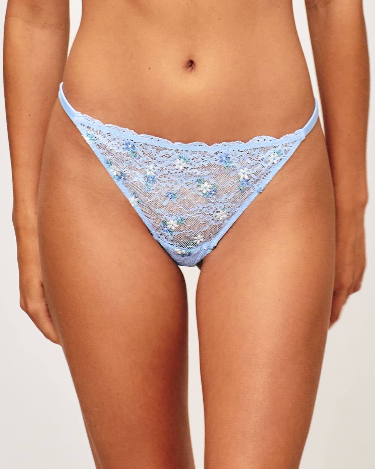 String de encaje y bordado floral - S - Undiz