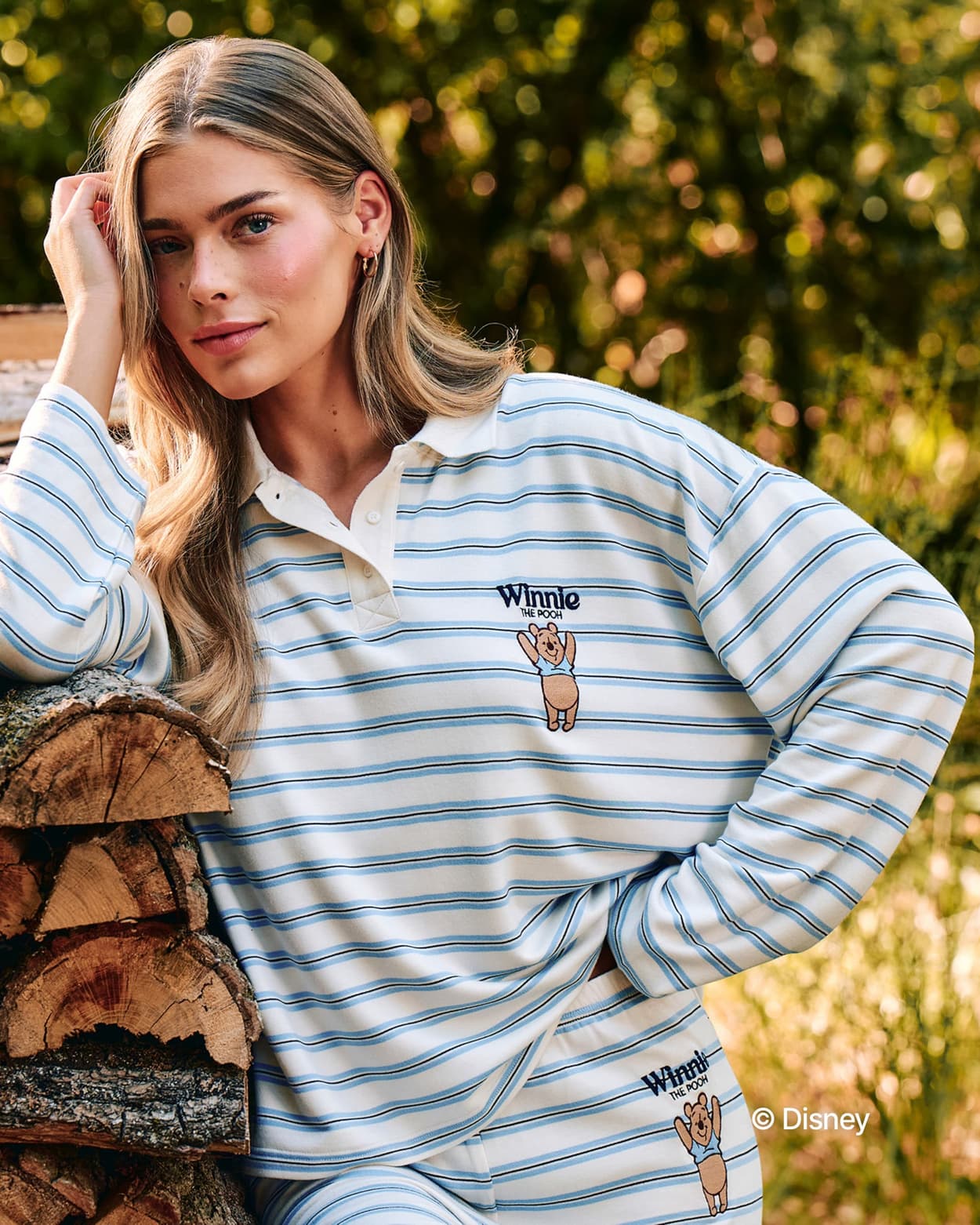 Top de manga larga rayado de Winnie the Pooh - M - Undiz