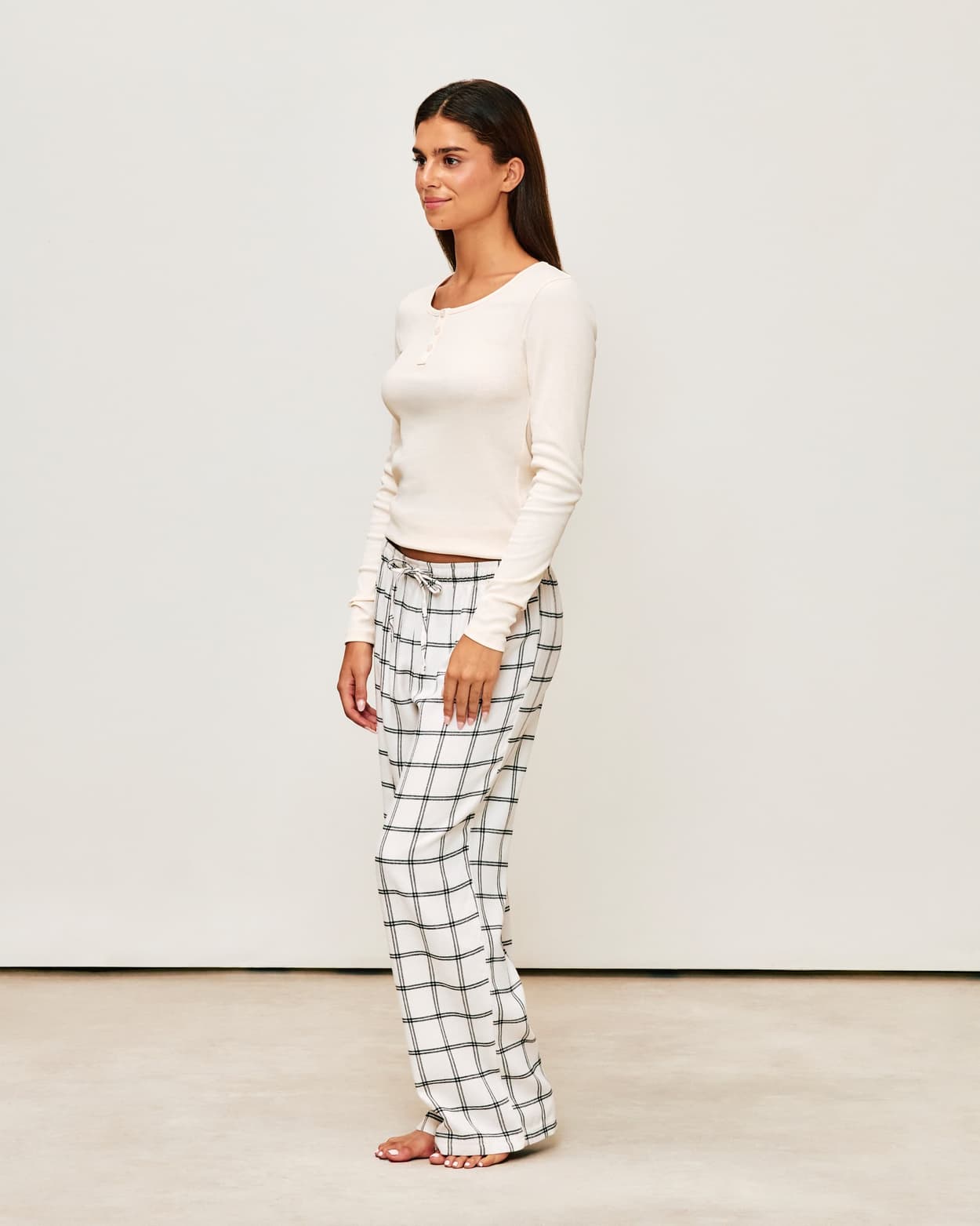 Pantalon à carreaux en flanelle - M - Undiz