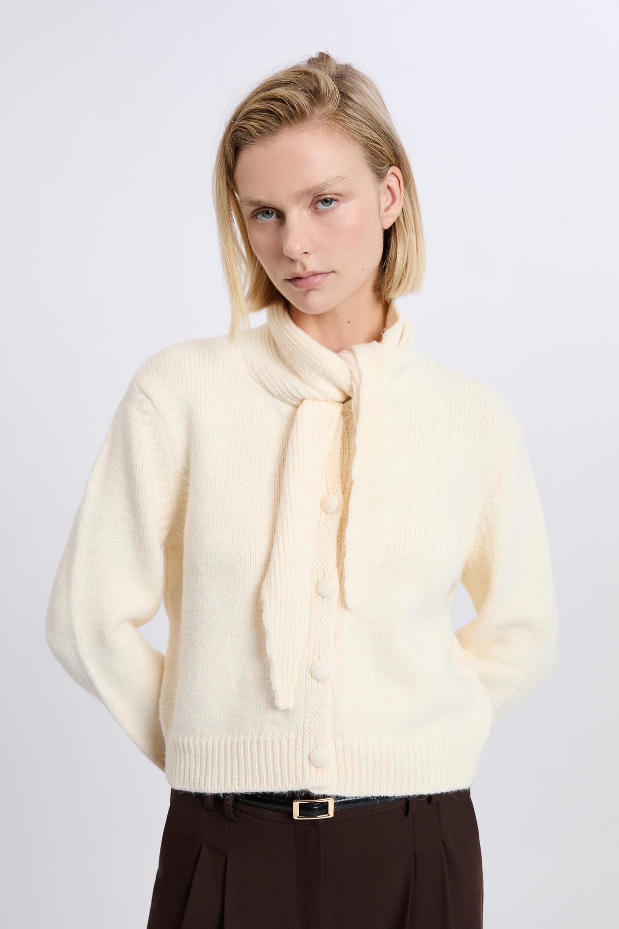 Kardigan do wiązania