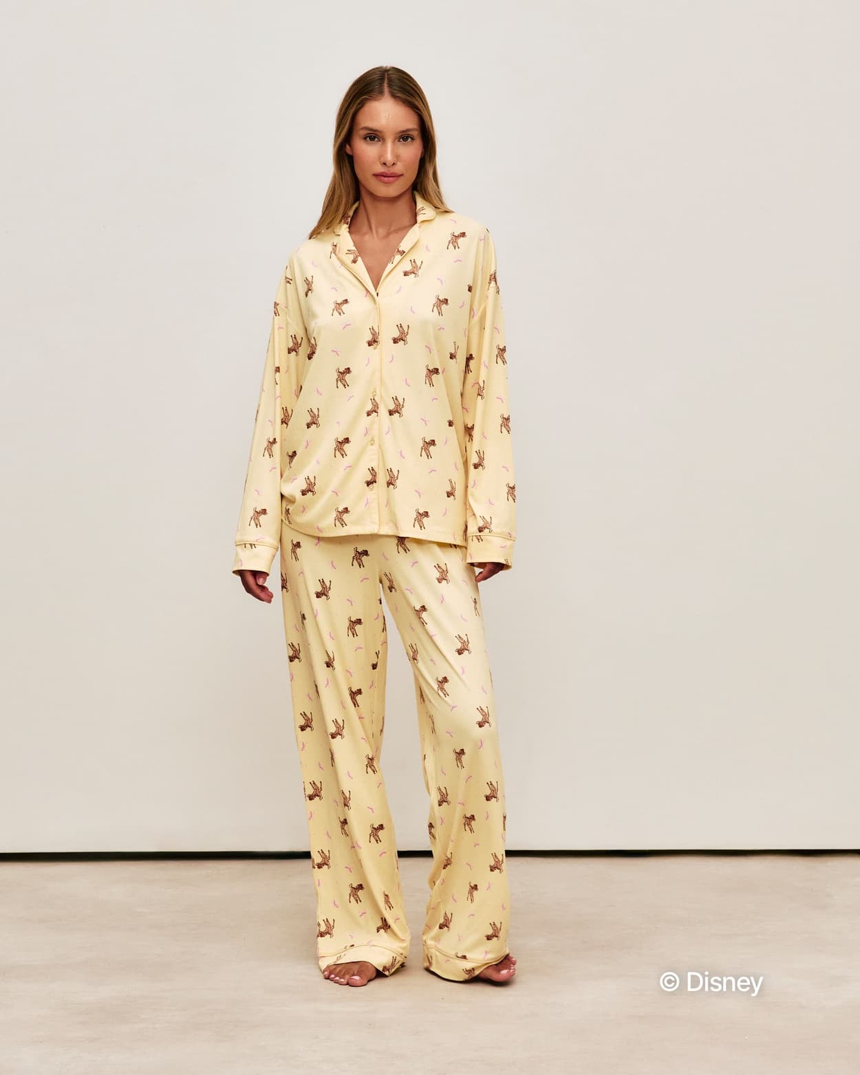 Pantalones de jersey acanalado Bambi - XS - Undiz