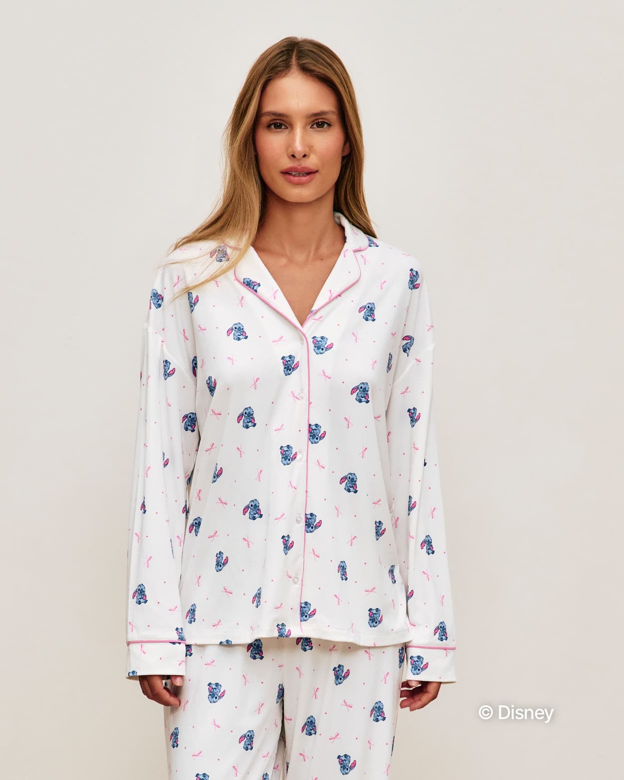 Camisa de jersey acanalado Stitch - S - Undiz