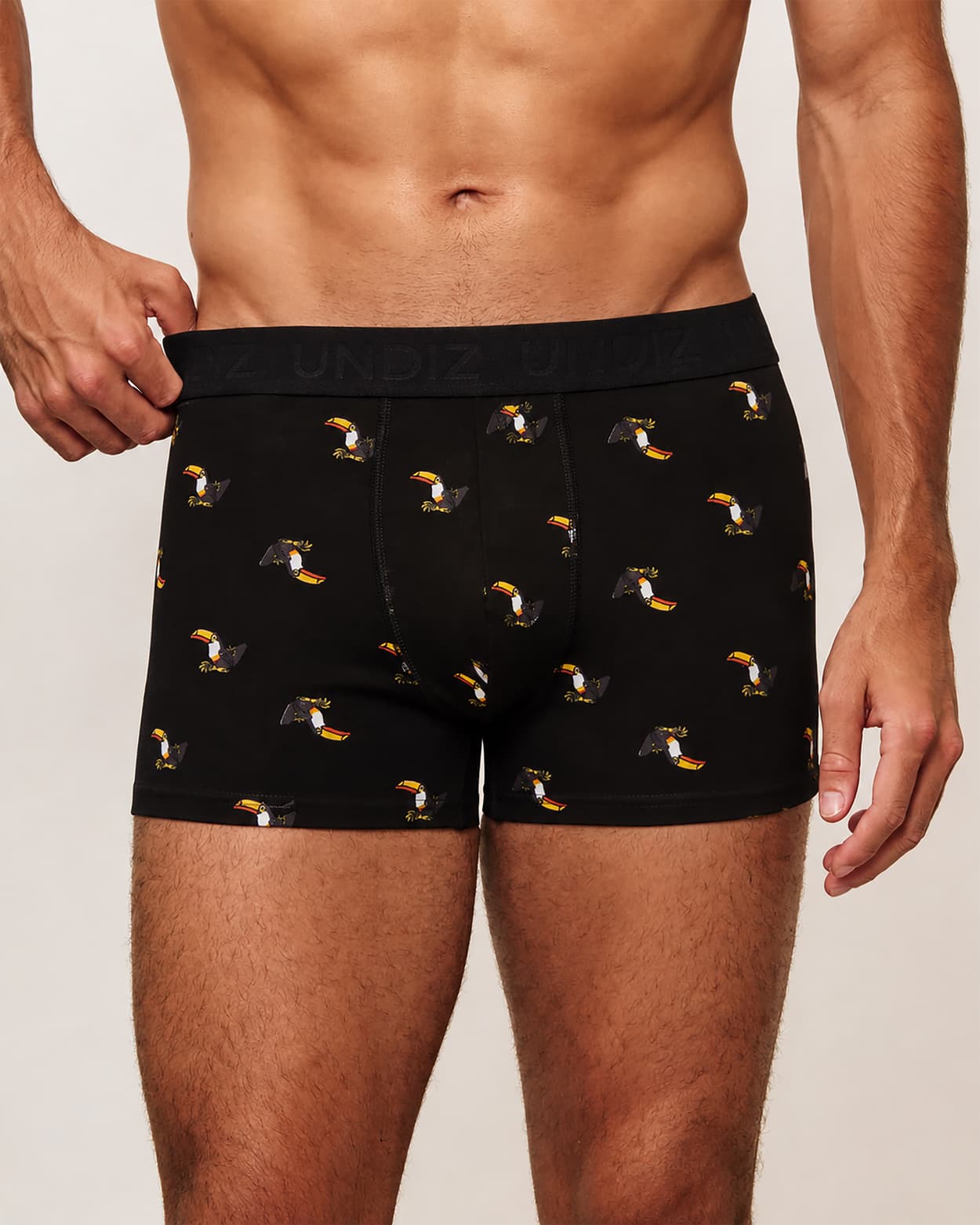 Boxer en coton imprimé toucans - M - Undiz