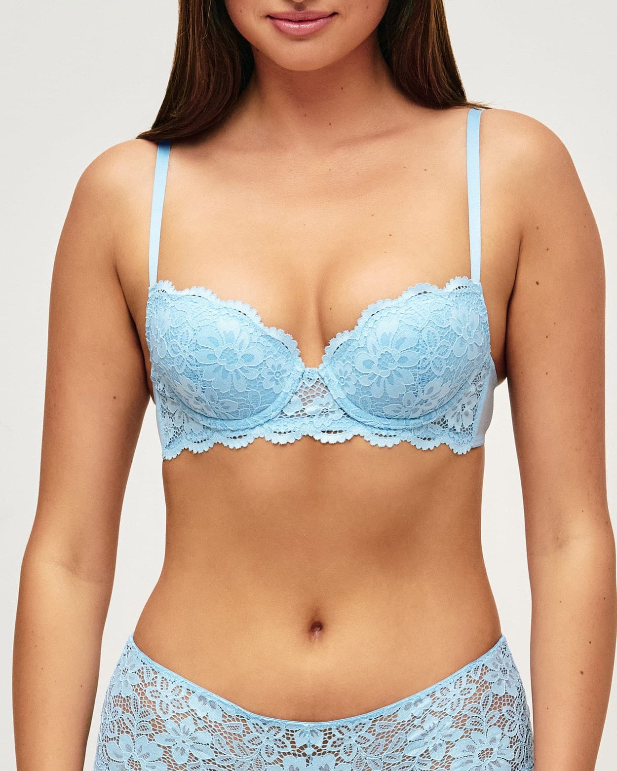 Lace bloemen push-up beha - 75C - Undiz