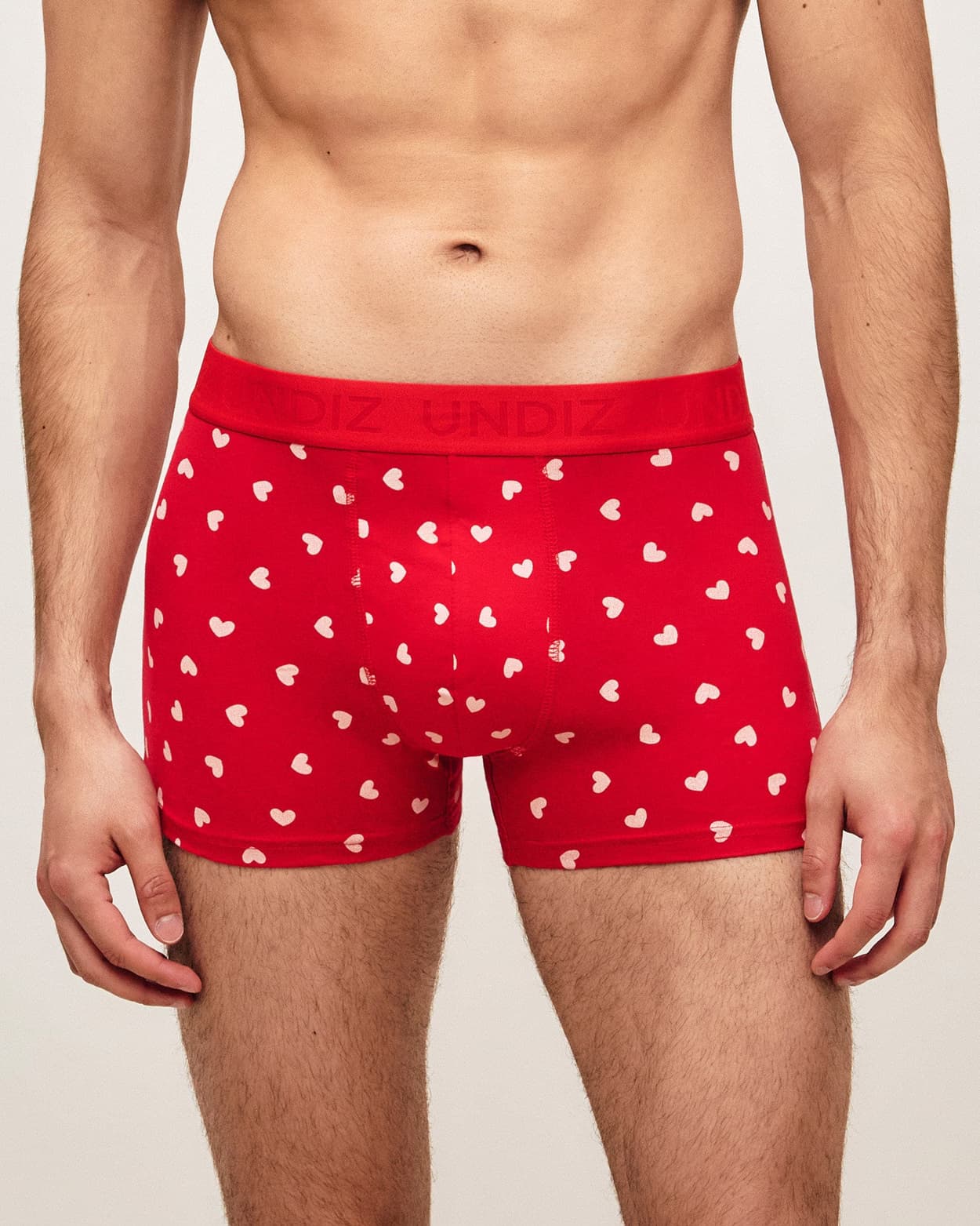 Boxer de algodón con estampado de corazones - L - Undiz
